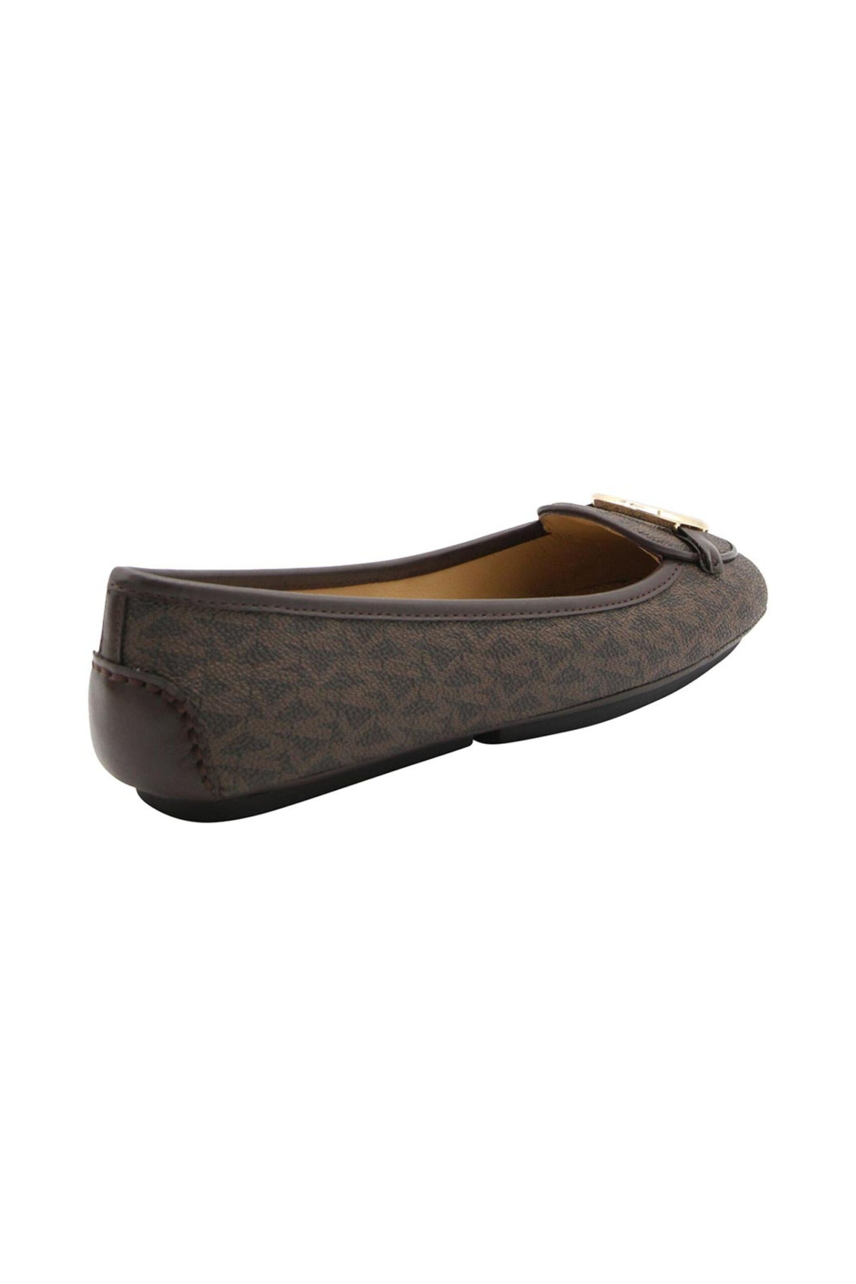Michael Kors Mac Flat Lillie Marrone vista retro