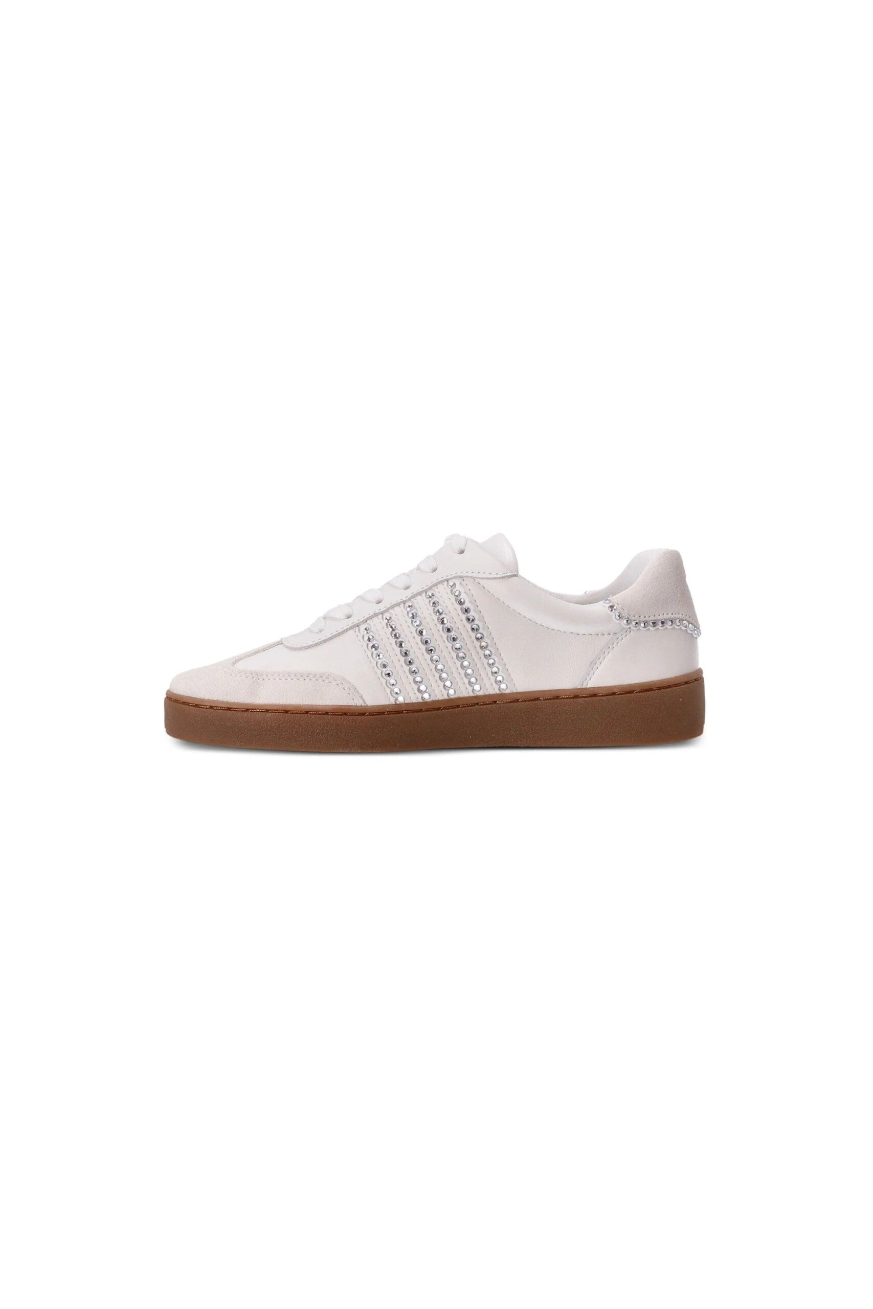 Michael Kors Sneakers Scotty con strass vista laterale sinistra