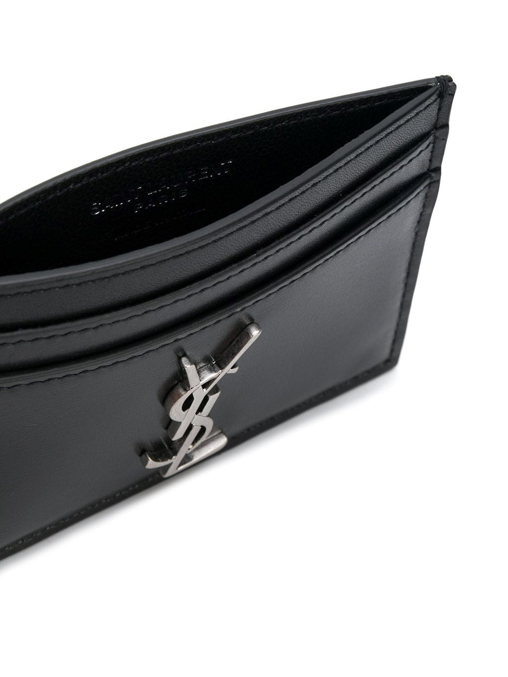 Saint Laurent Monogram Kartenetui aus Leder