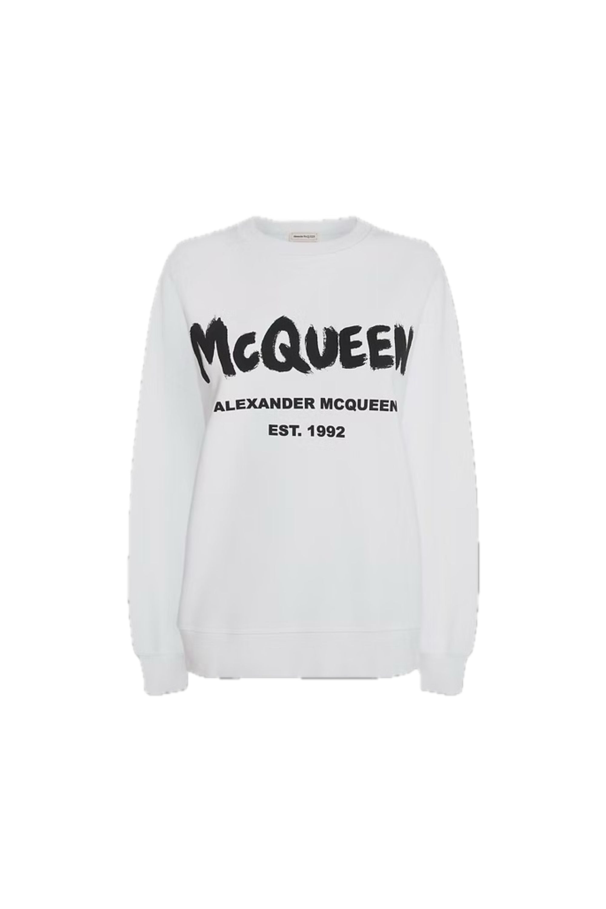 Alexander Mcqueen Felpa AMQ Graffiti vista frontale