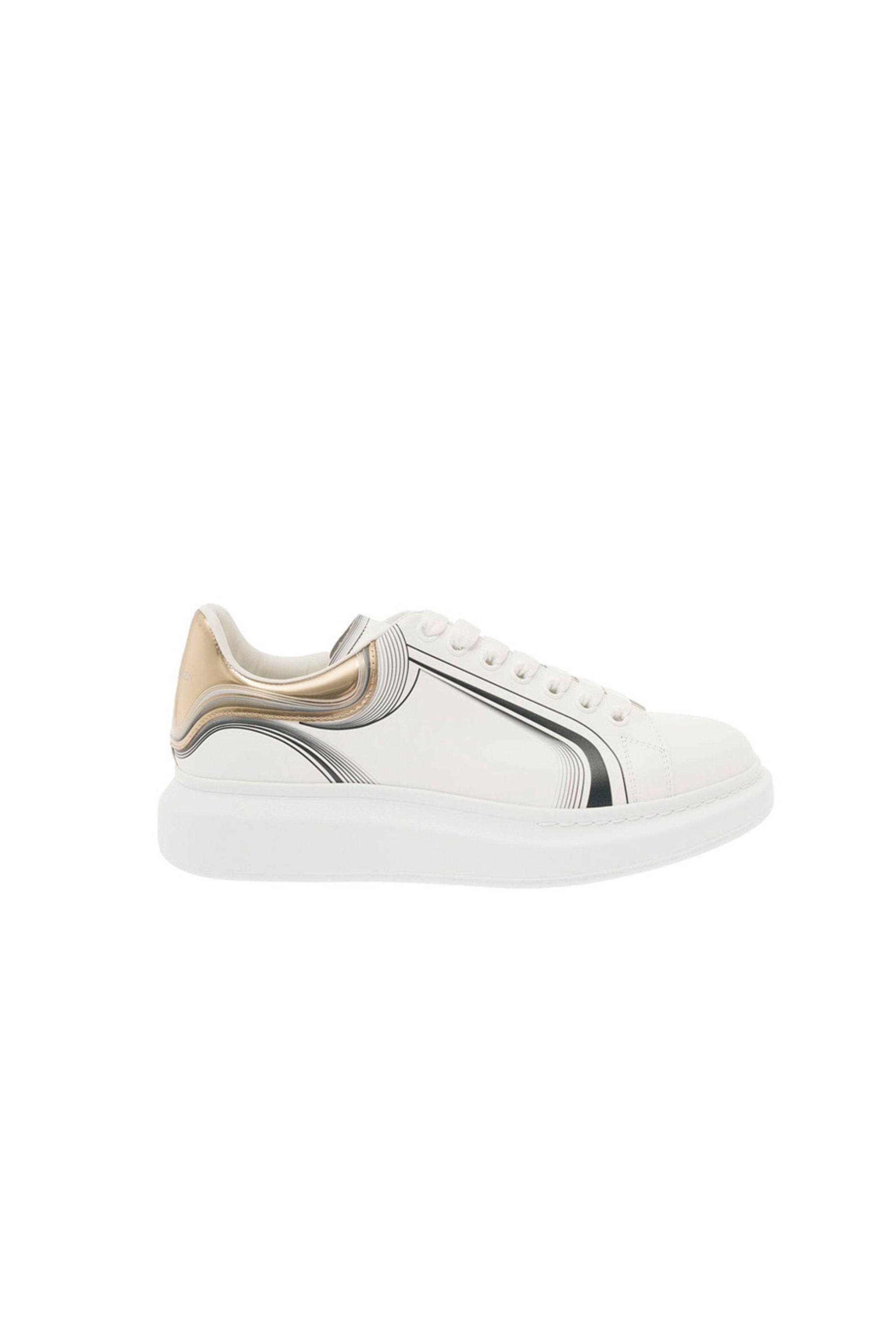 Alexander Mcqueen Sneakers Oversize in Pelle vista frontale