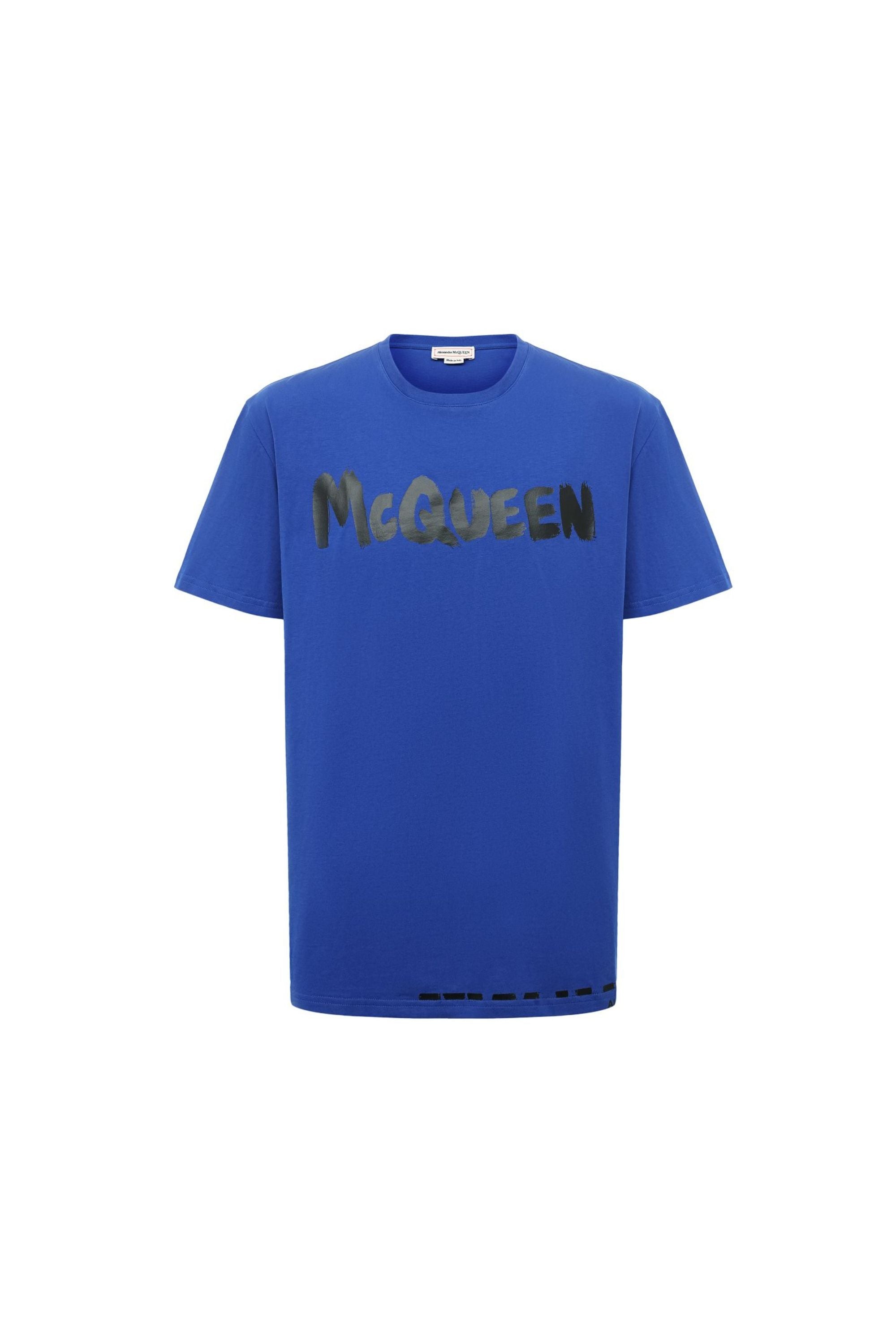 Alexander Mcqueen T shirt in Cotone con Logo vista frontale
