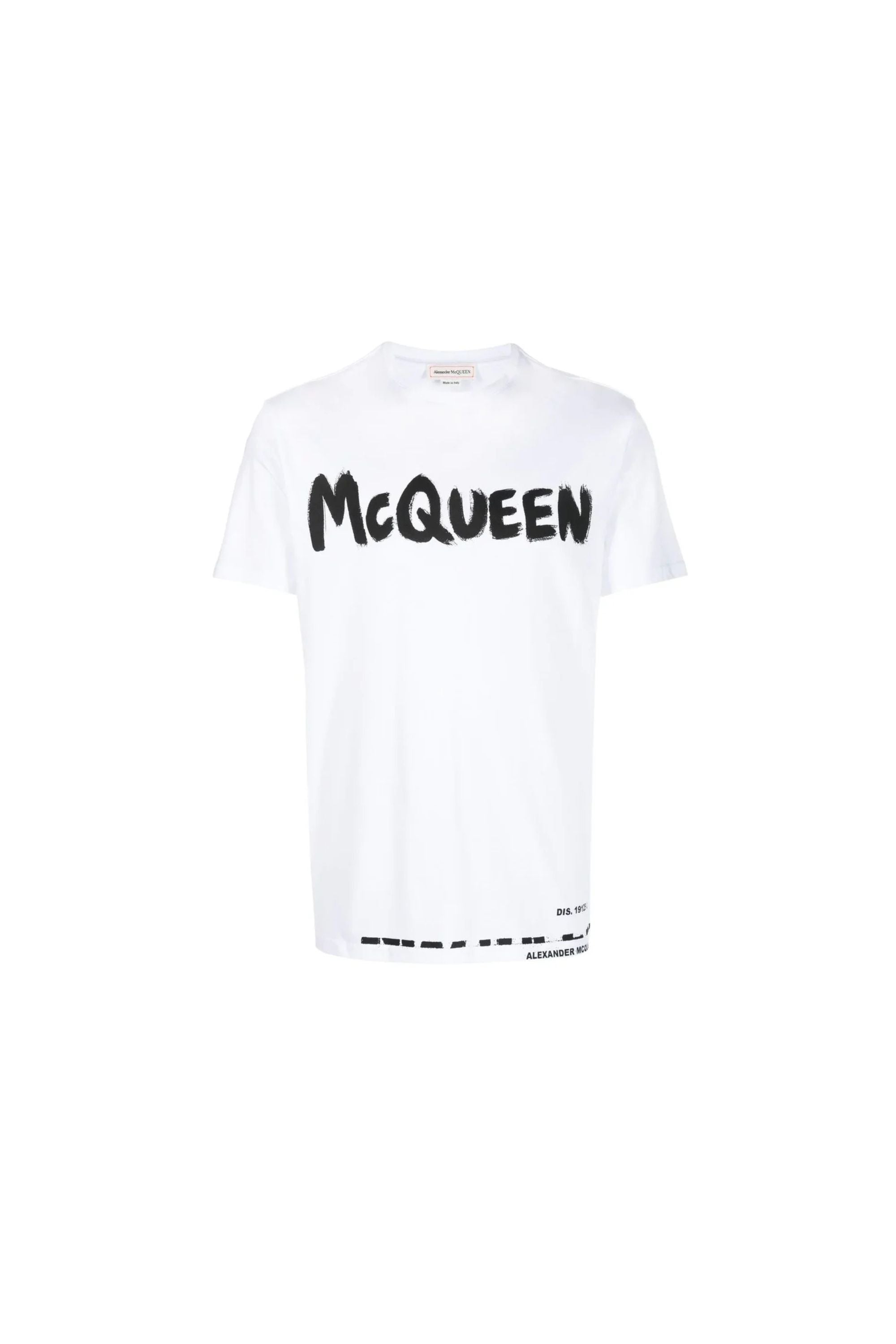 Alexander Mcqueen T shirt in Cotone con Logo vista frontale 2