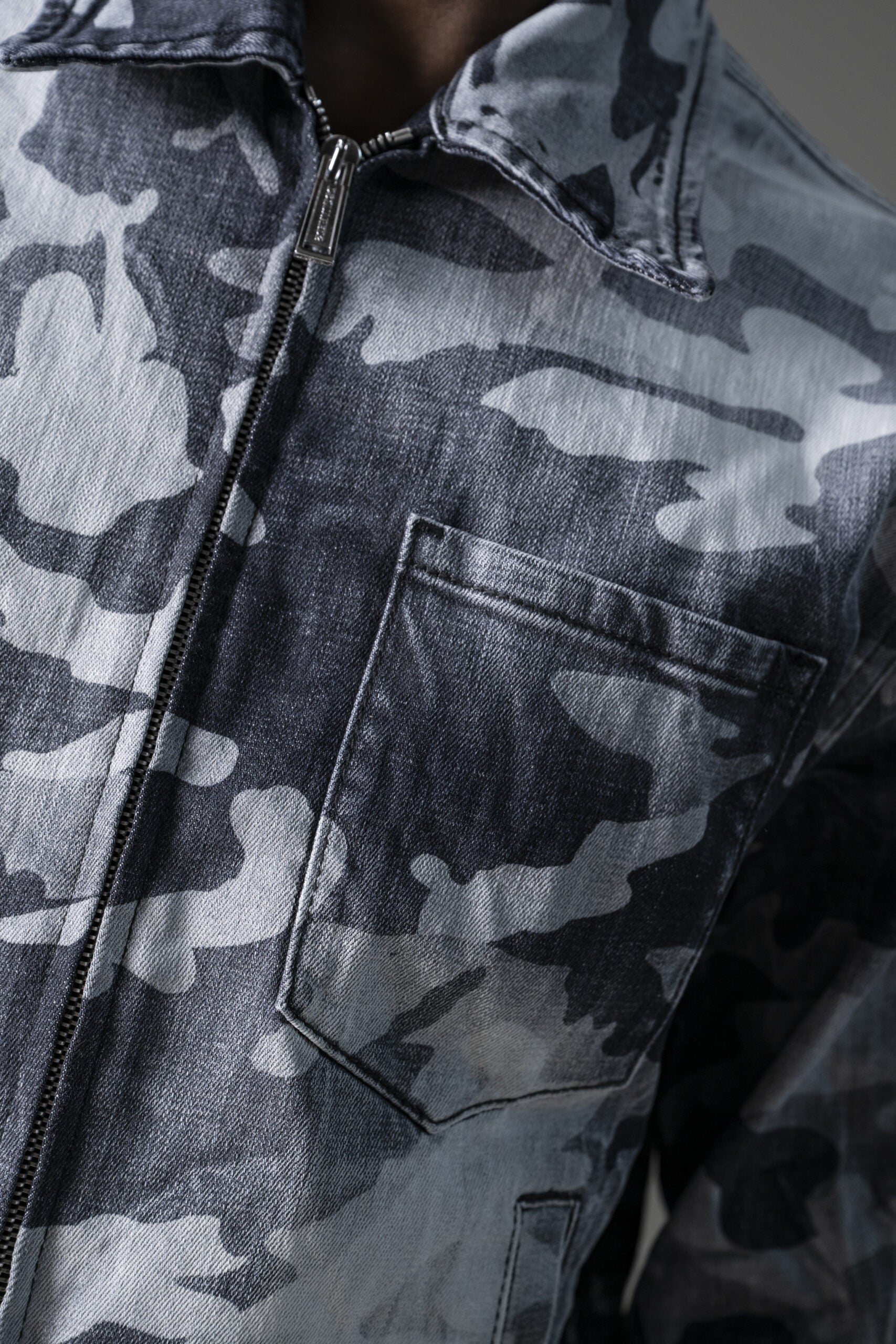 Dsquared2 Giacca Camo Wash Grigia-5