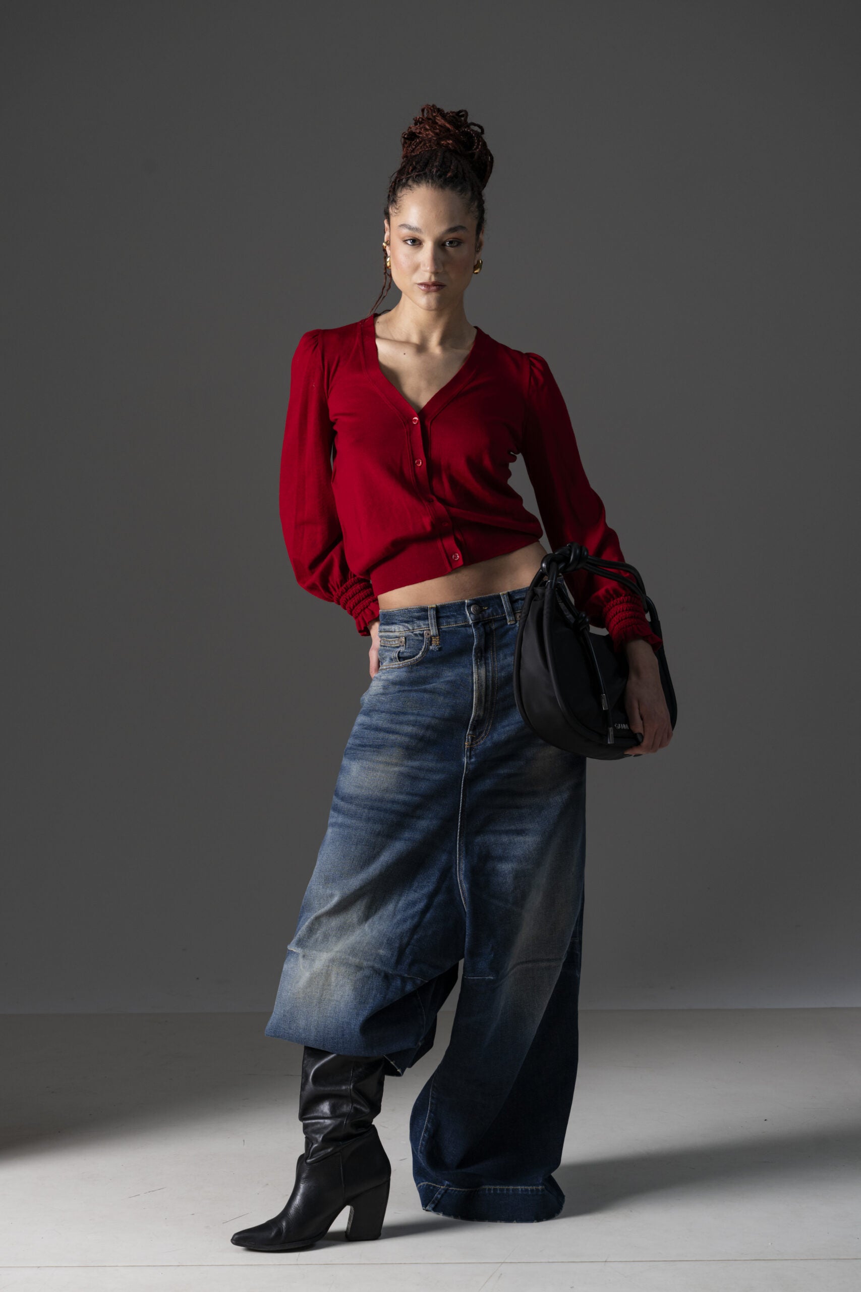 R13 Jesse Wide Leg Jeans-3