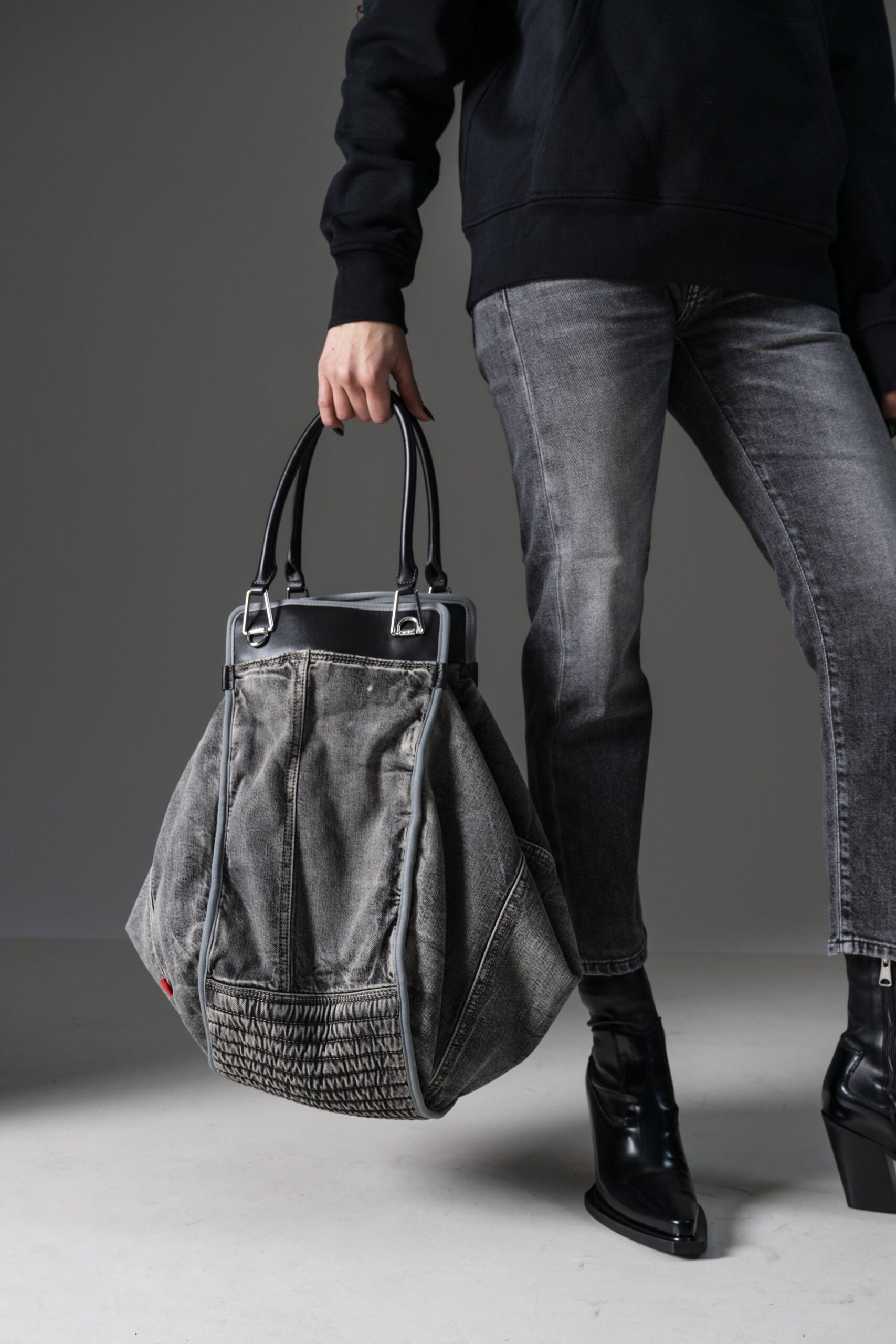 Diesel Borsa a spalla in Denim-5