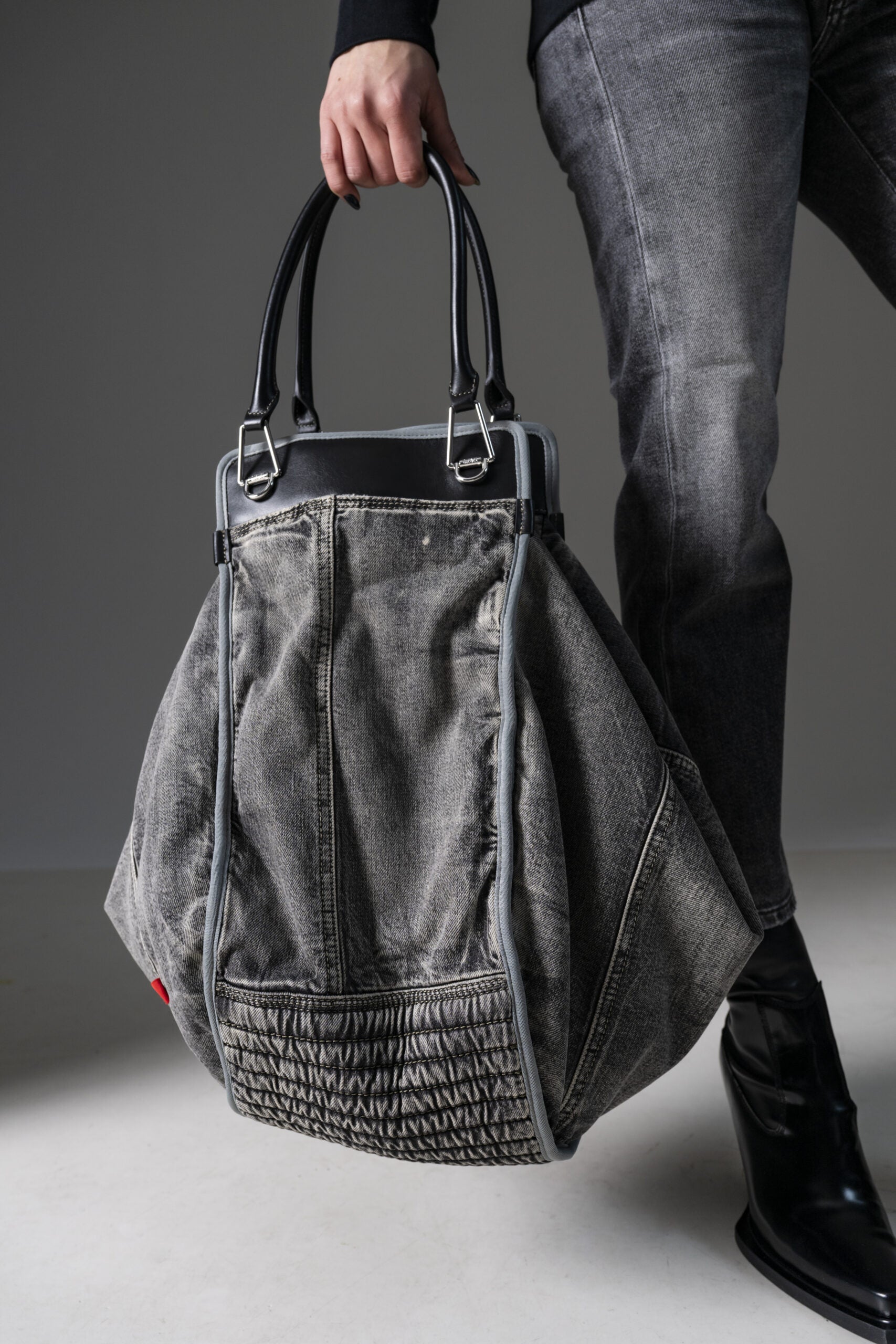 Diesel Borsa a spalla in Denim-6