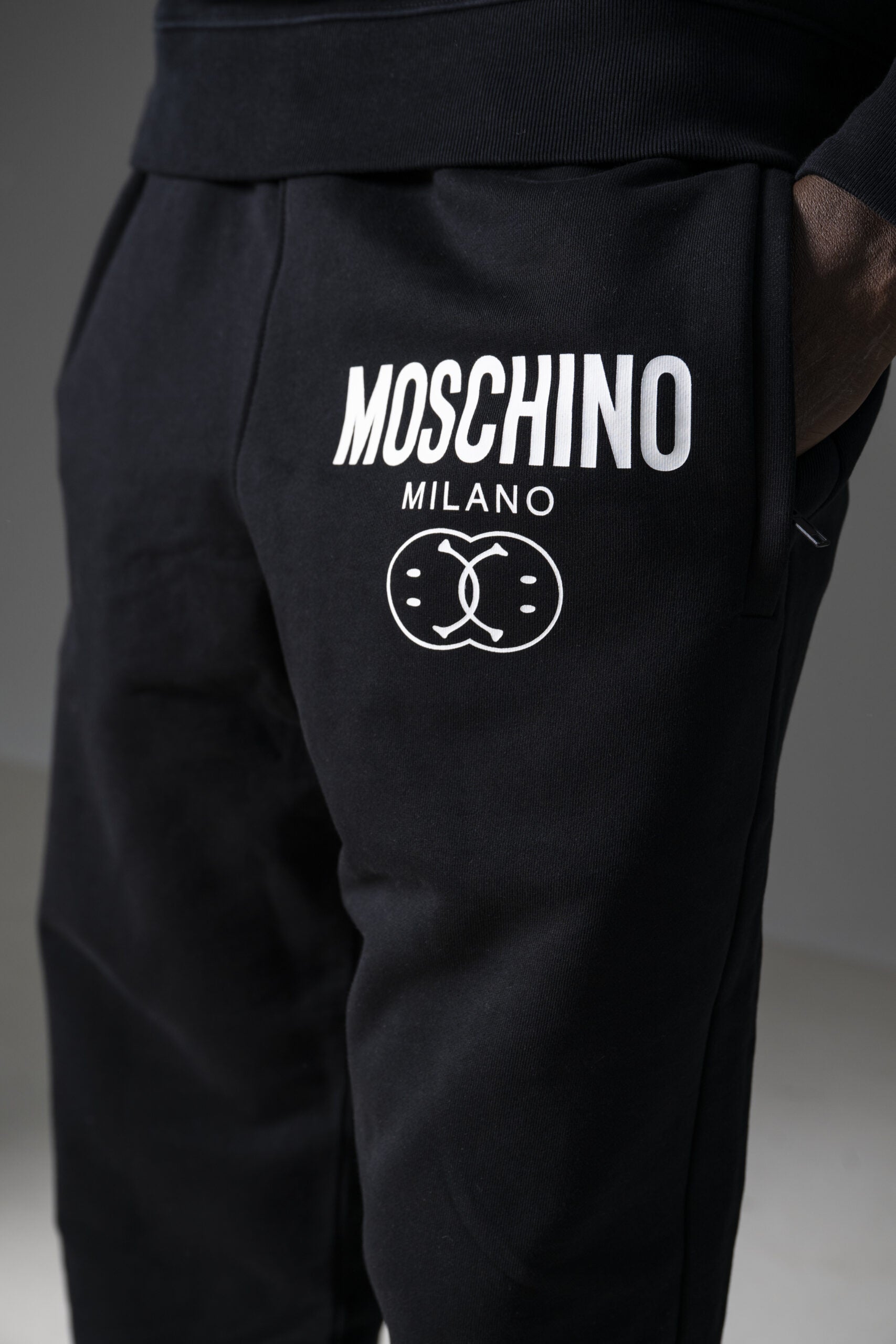 Moschino Pantaloni in cotone con Logo-3