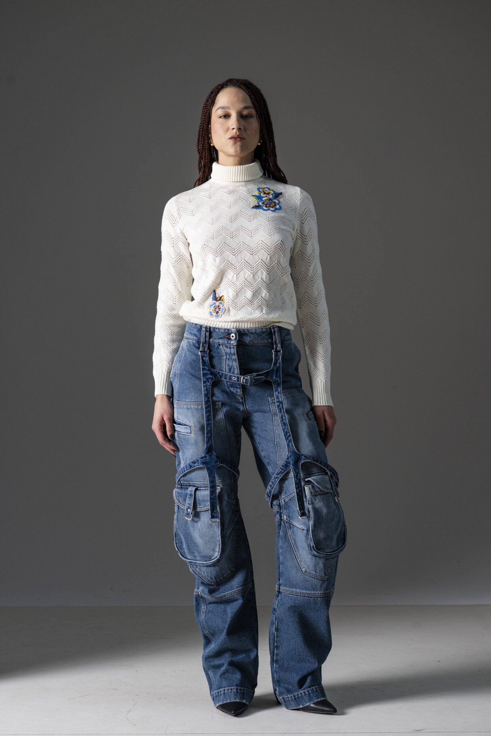 Off White Jeans Cargo Oversize