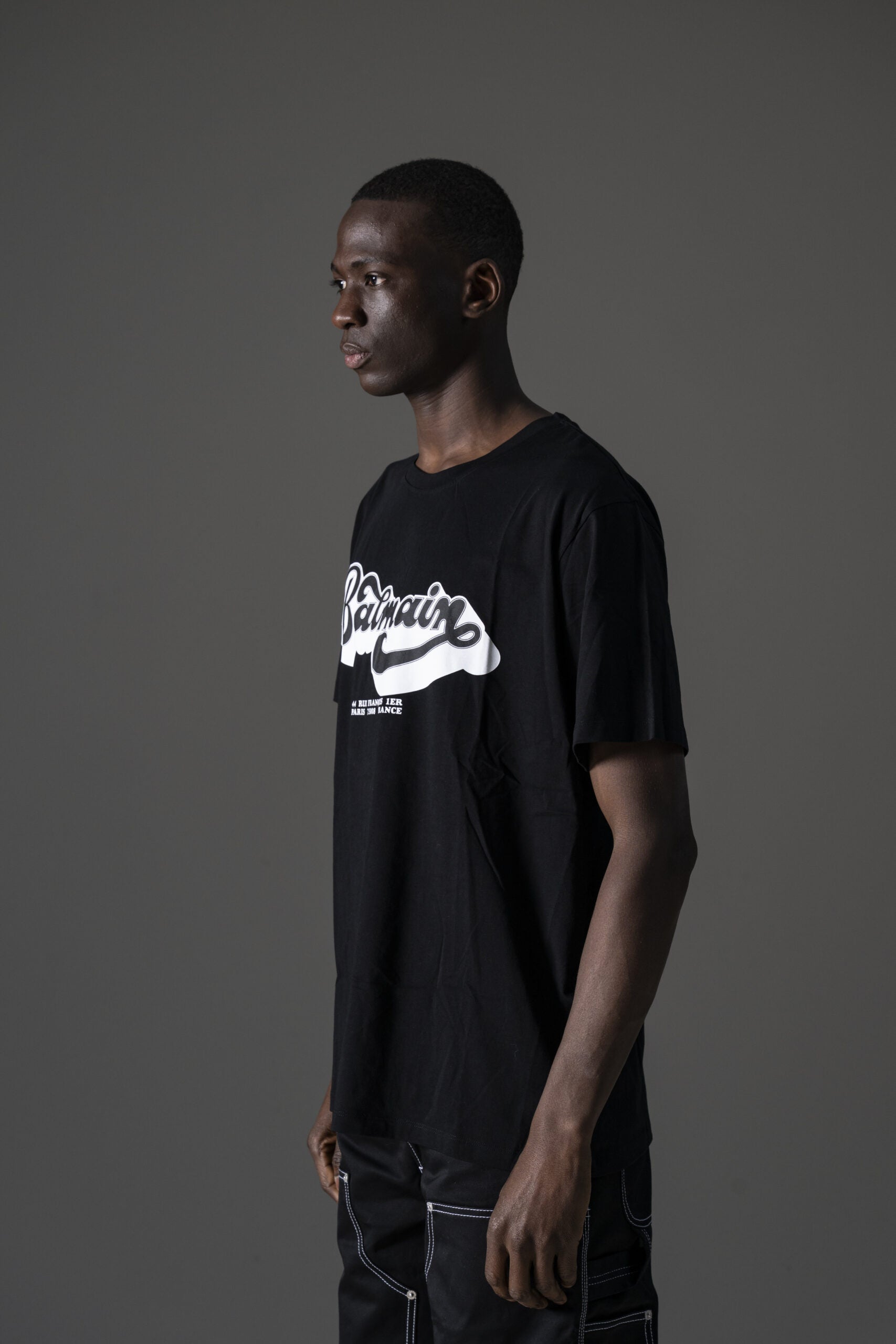 Balmain Paris T Shirt Con Stampa Anni 70-4