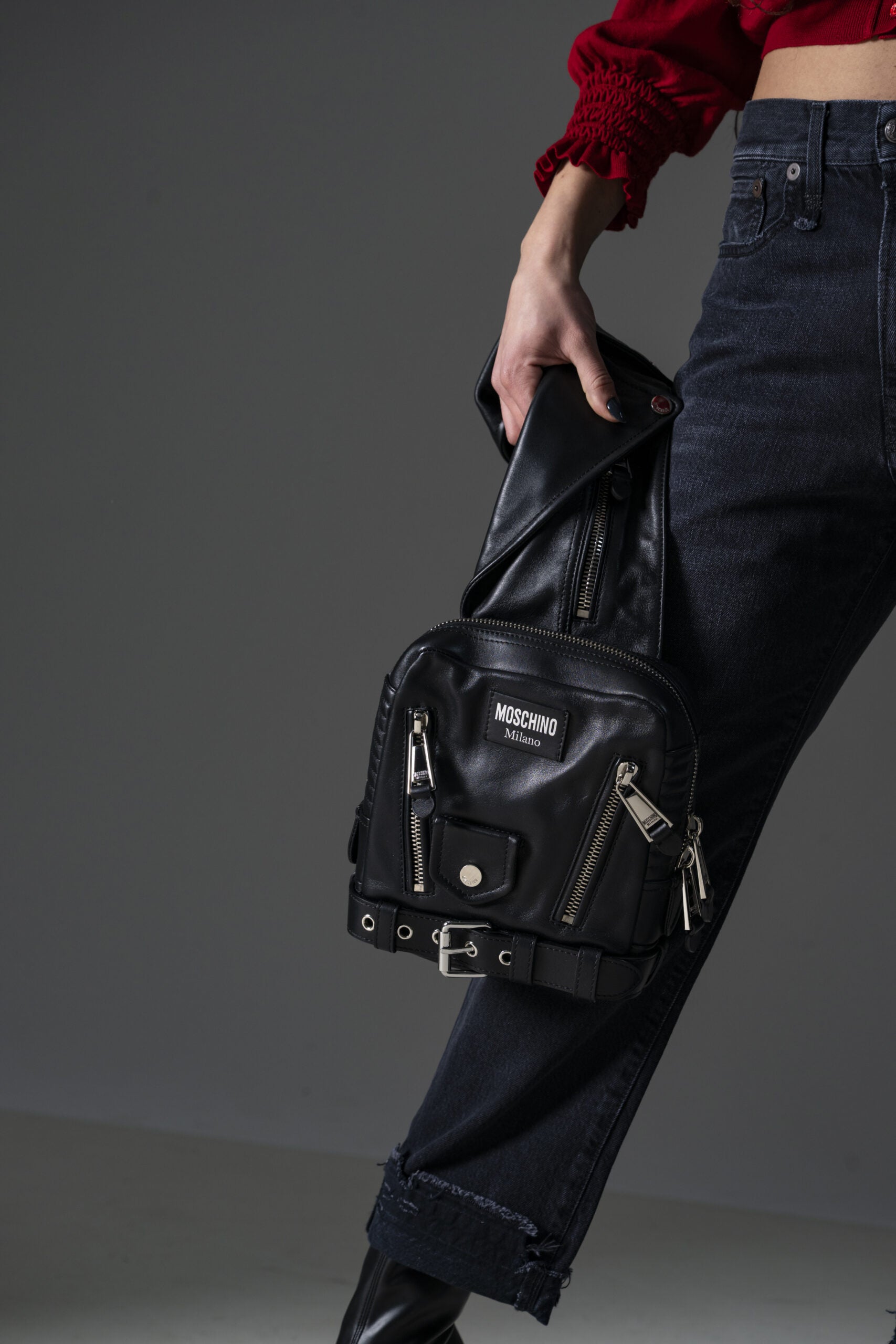 Moschino Borsa Biker a Tracolla