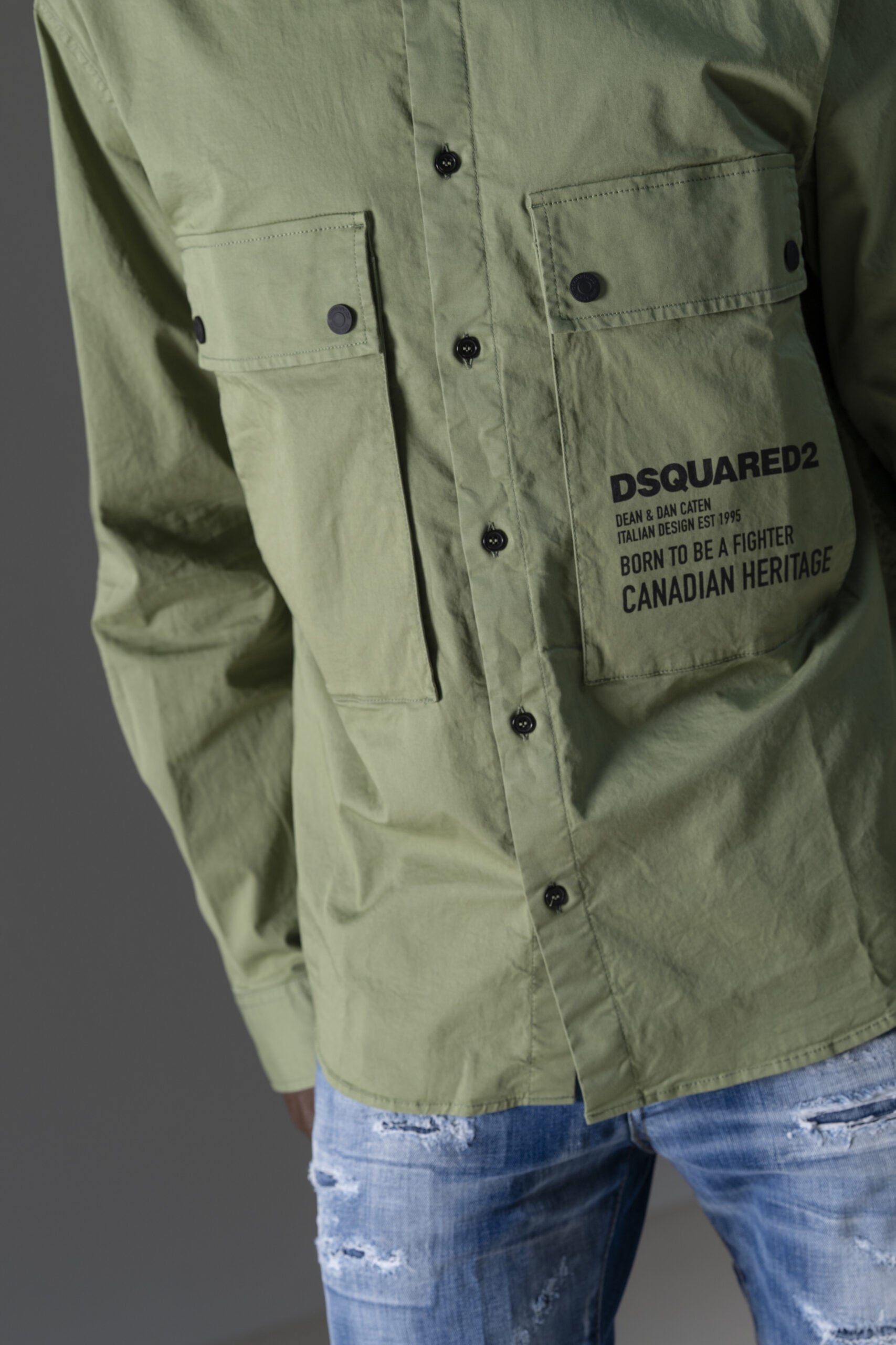 Dsquared2 Camicia Utility con Logo-3