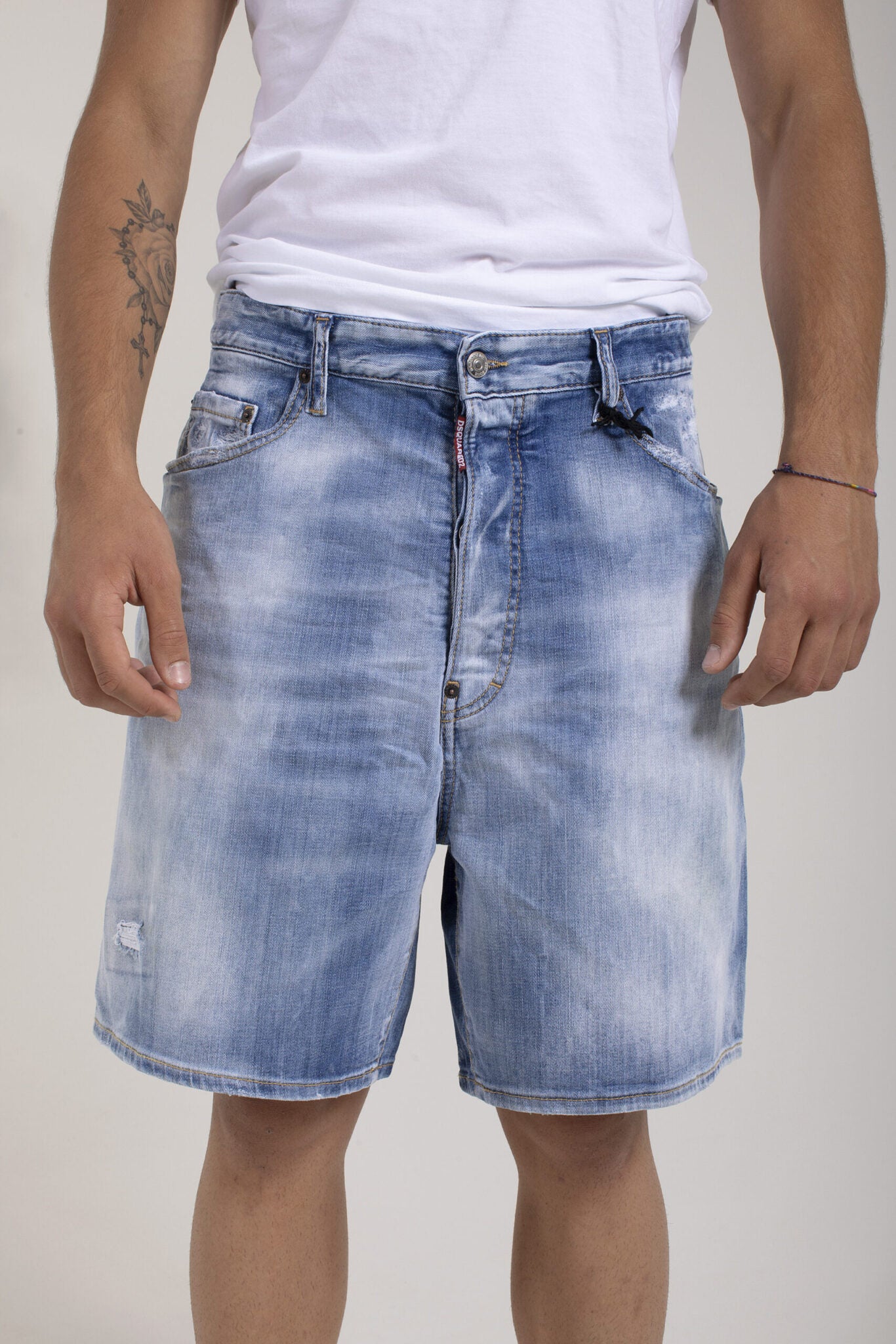 Dsquared2 Shorts Chiari In Denim-2