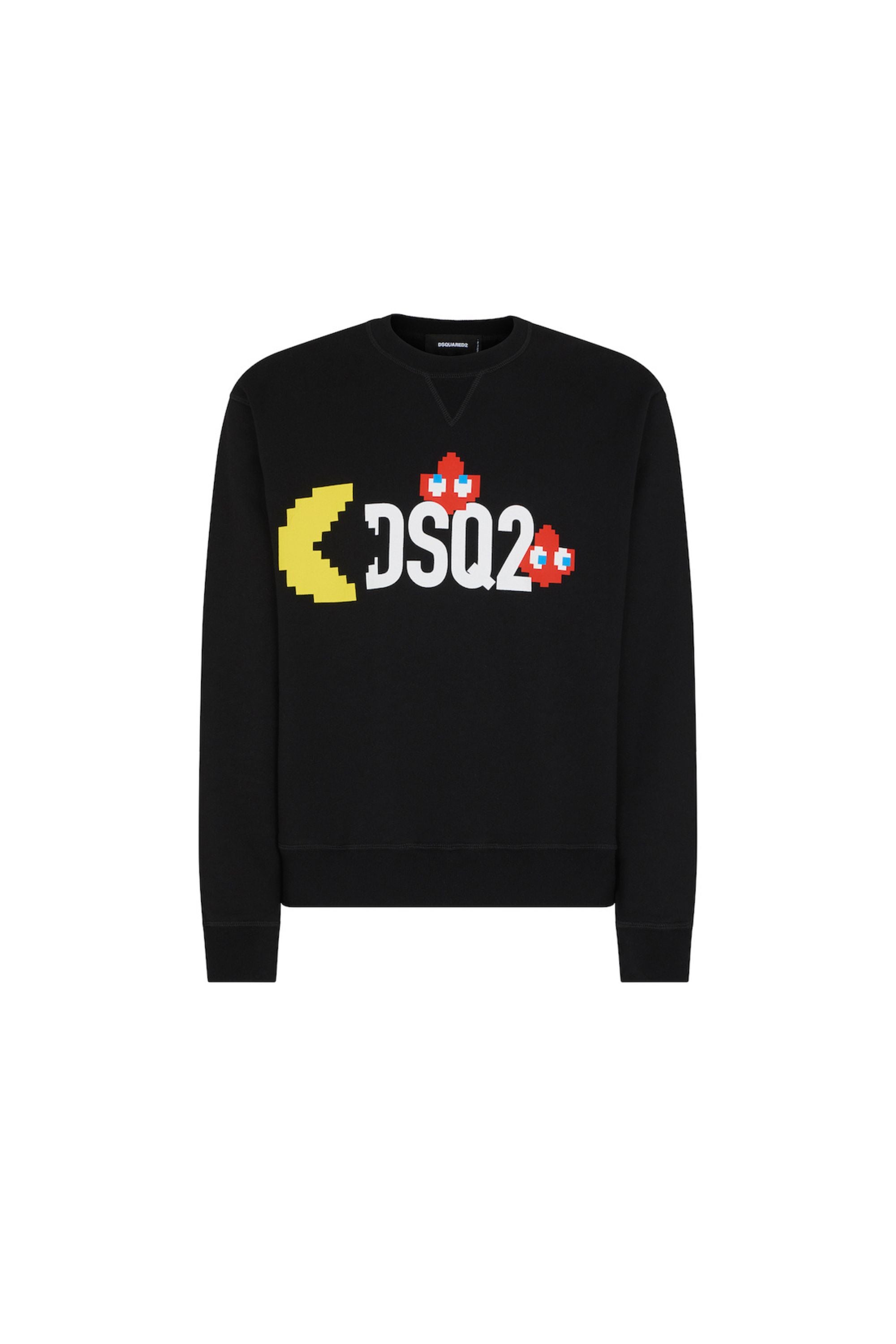 Dsquared2 Felpa con Logo X Pac Man vista frontale 2