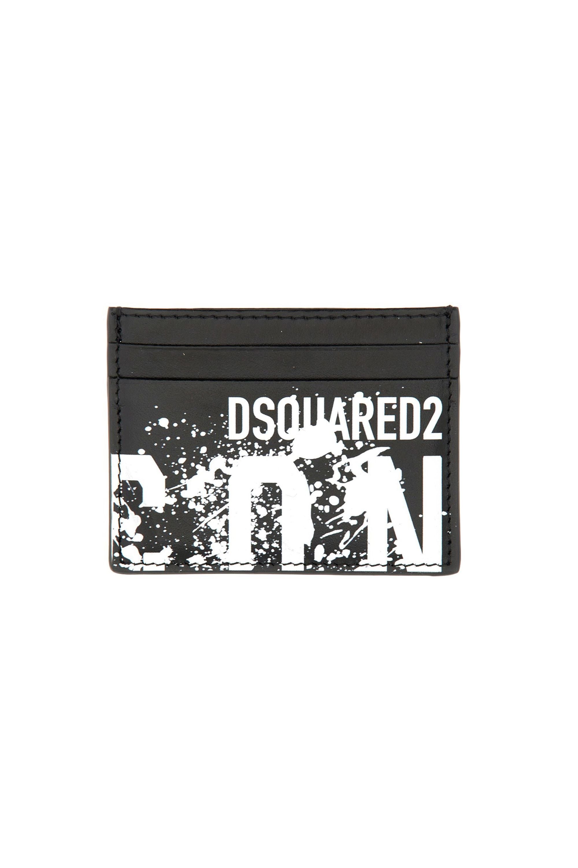 Dsquared2 Porta carte con Logo ICON Splash vista frontale