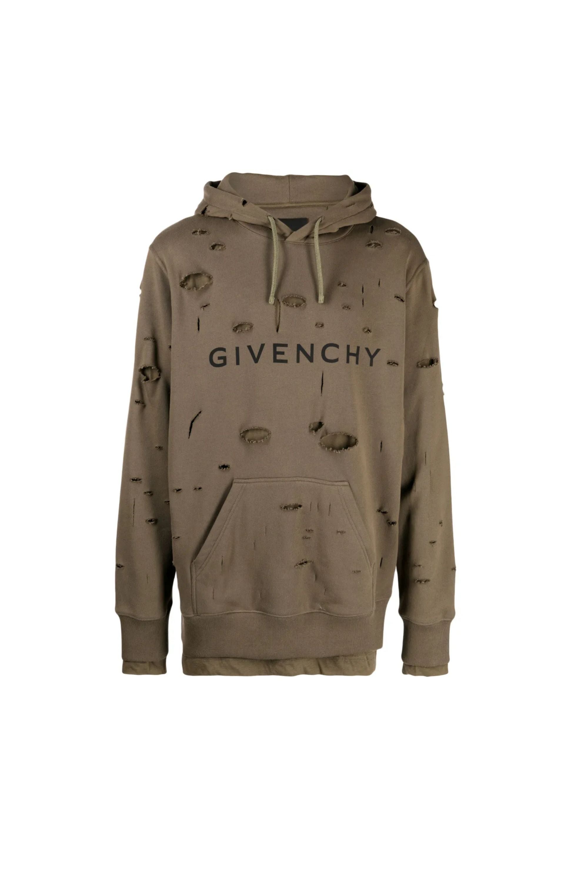 Givenchy Felpa Logo con Cappuccio vista frotnale