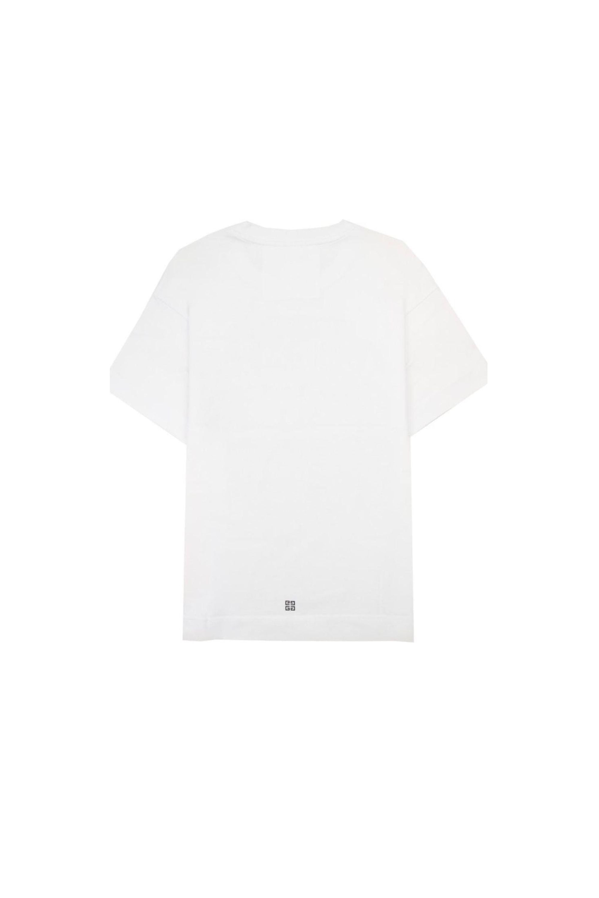 Givenchy T shirt Oversize con Stampa World Tour vista retro