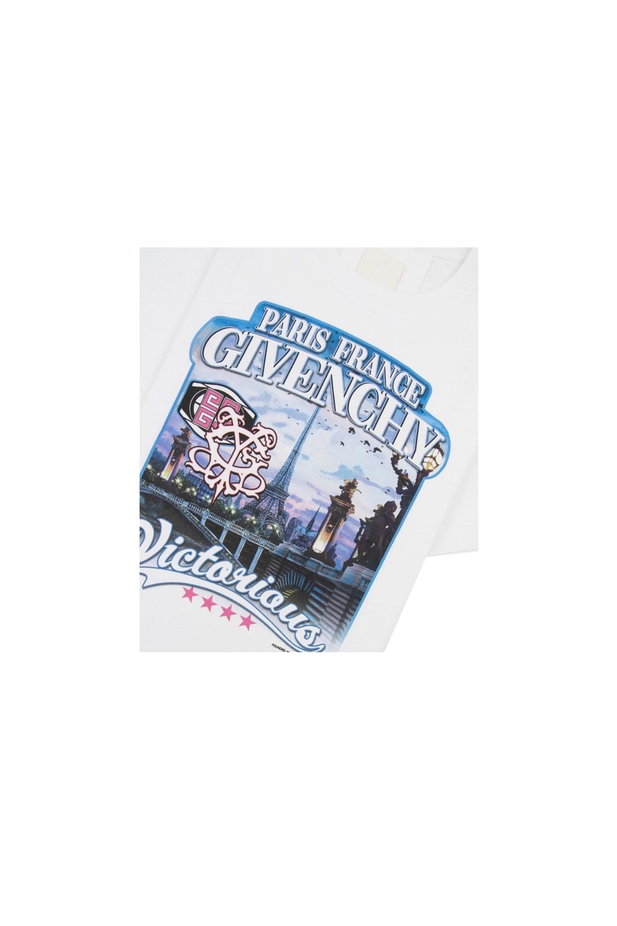 Givenchy T shirt Oversize con Stampa World Tour zoom