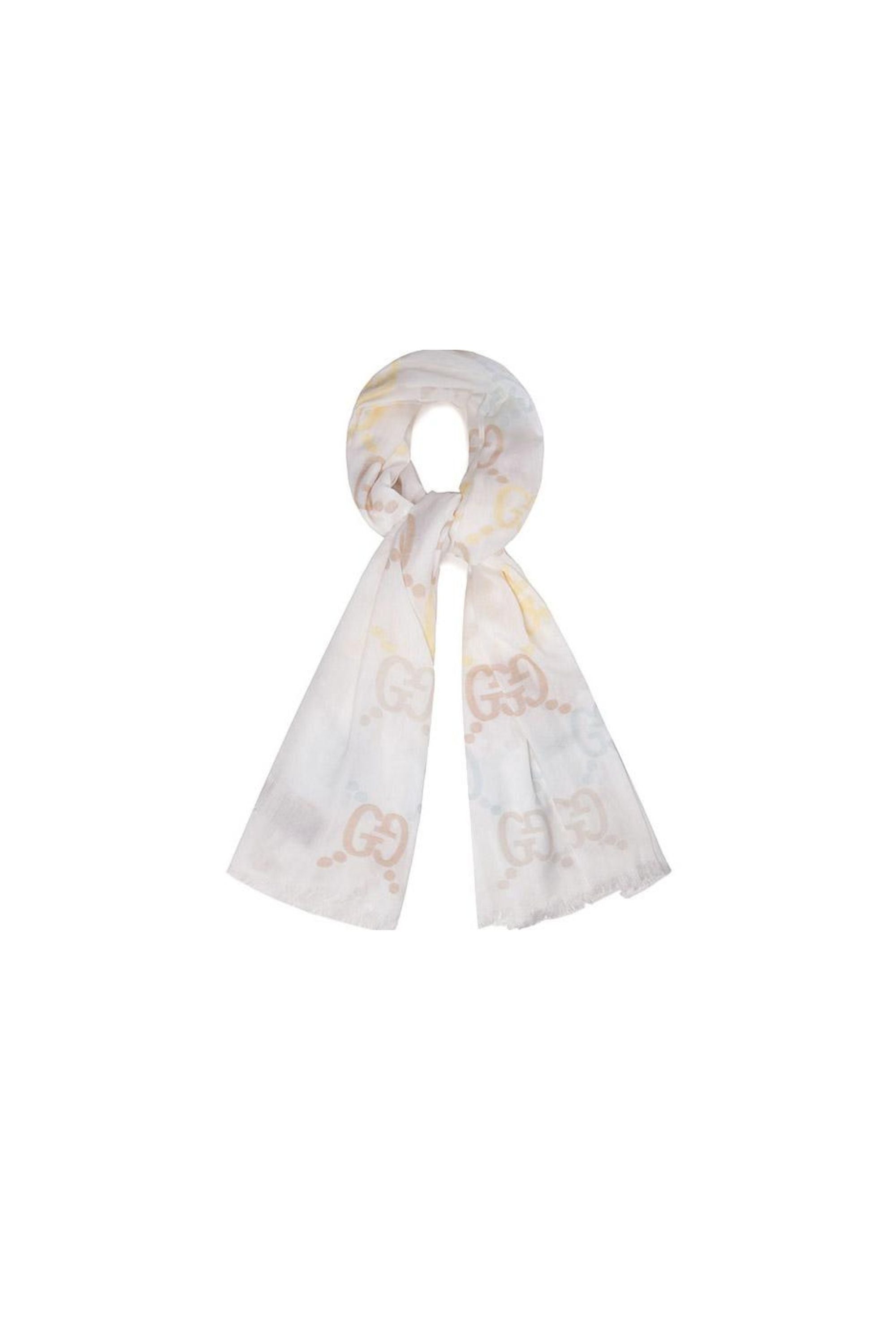 Gucci Sciarpa in Cashmere con Motivo GG intero