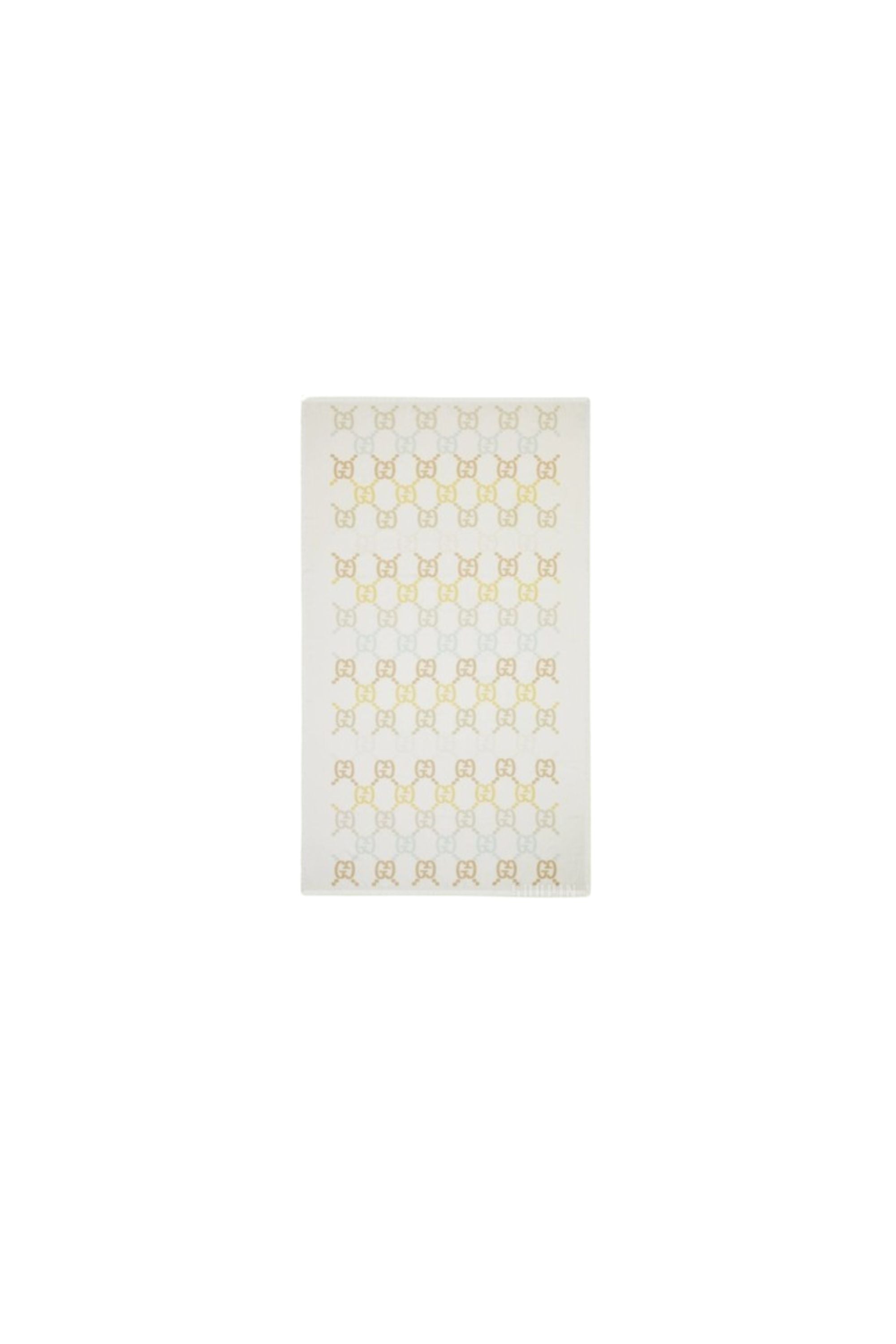 Gucci Sciarpa in Cashmere con Motivo GG vista frontale