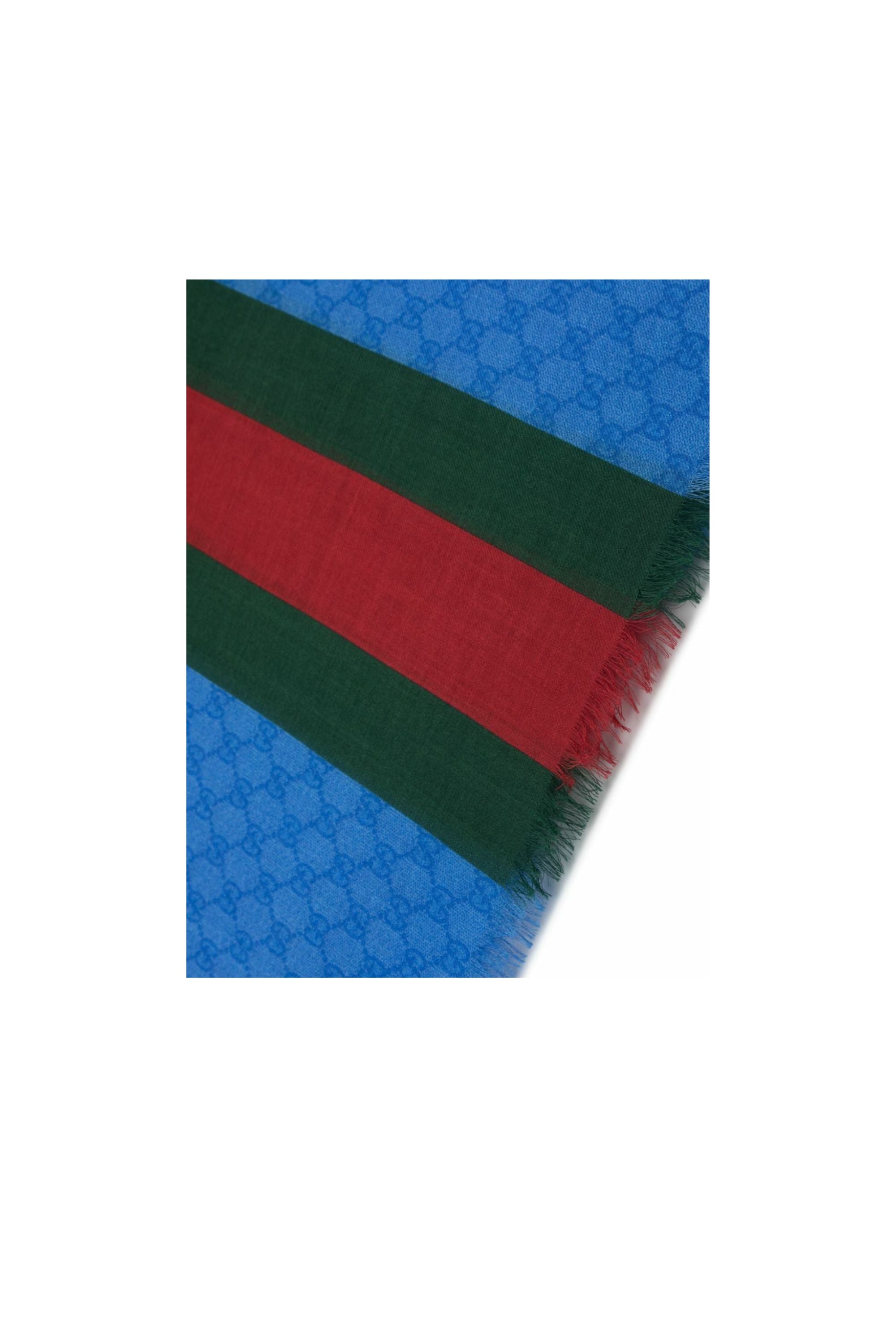 Gucci Sciarpa in Lana GG blu zoom