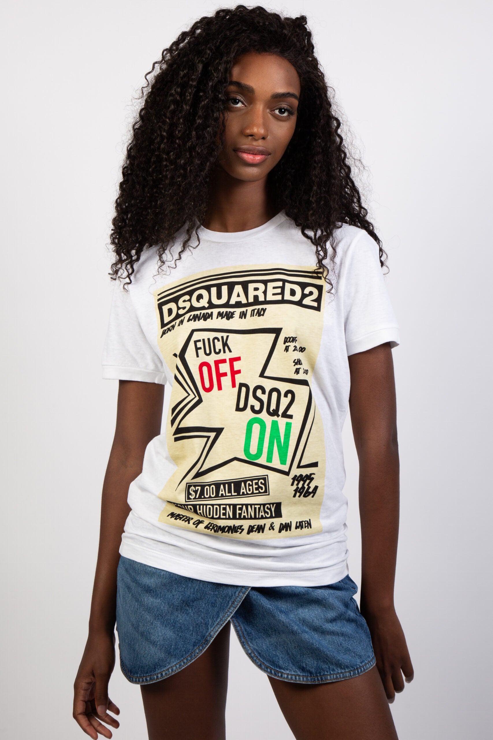 Dsquared2 T-Shirt „F**K Off“ aus Jersey-2