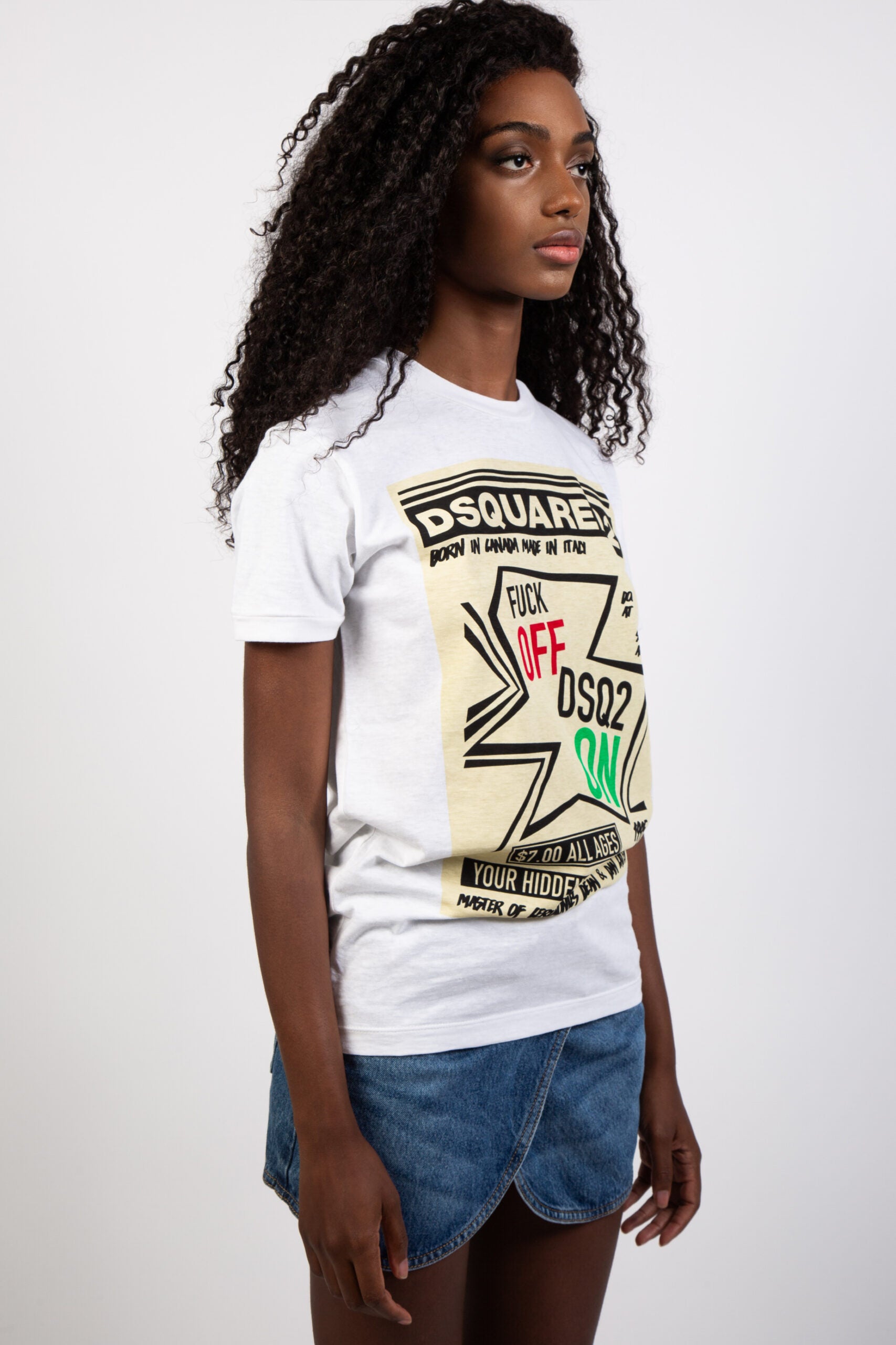 Dsquared2 T-Shirt „F**K Off“ aus Jersey-3