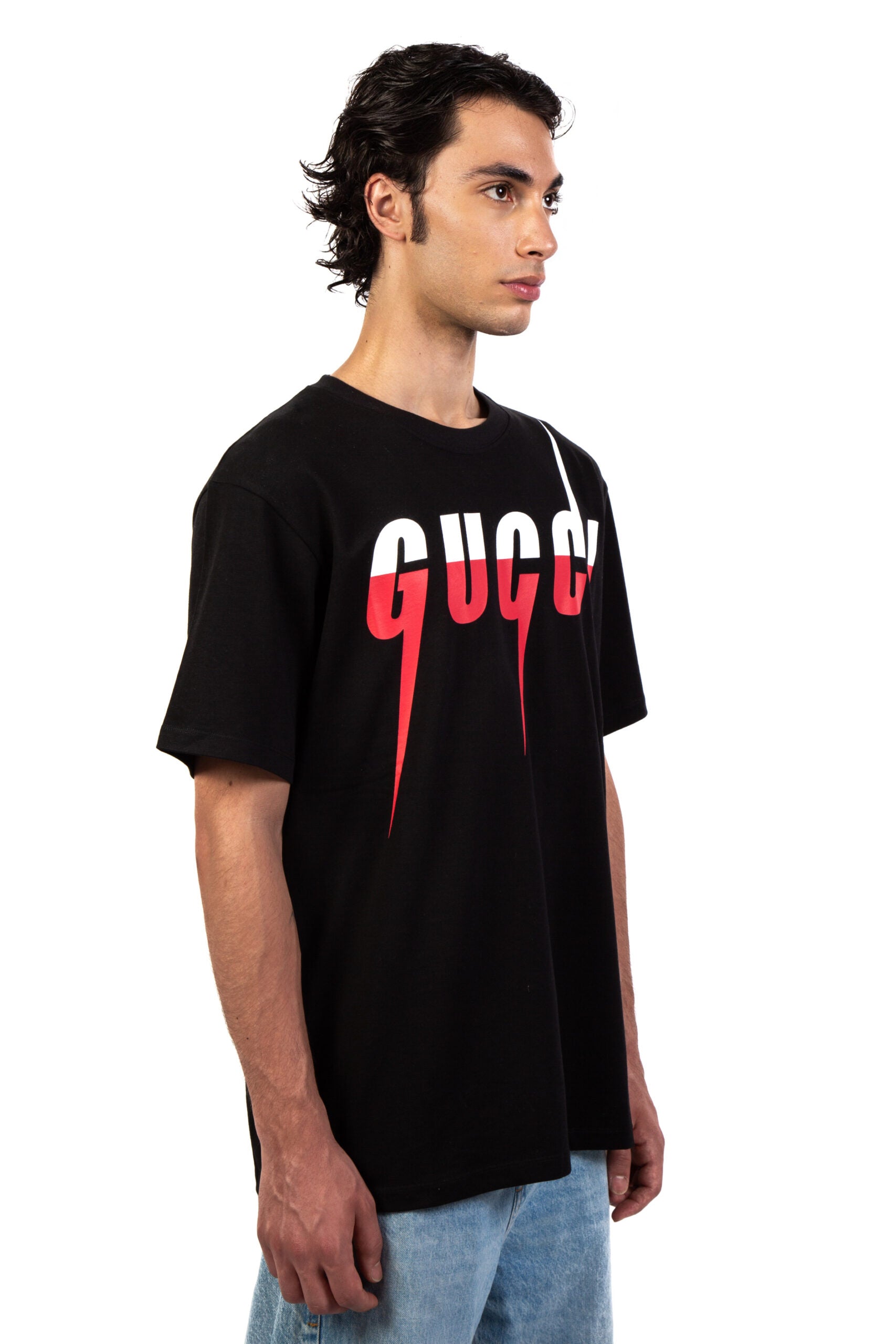 Gucci T Shirt Con Stampa "Blade"-3