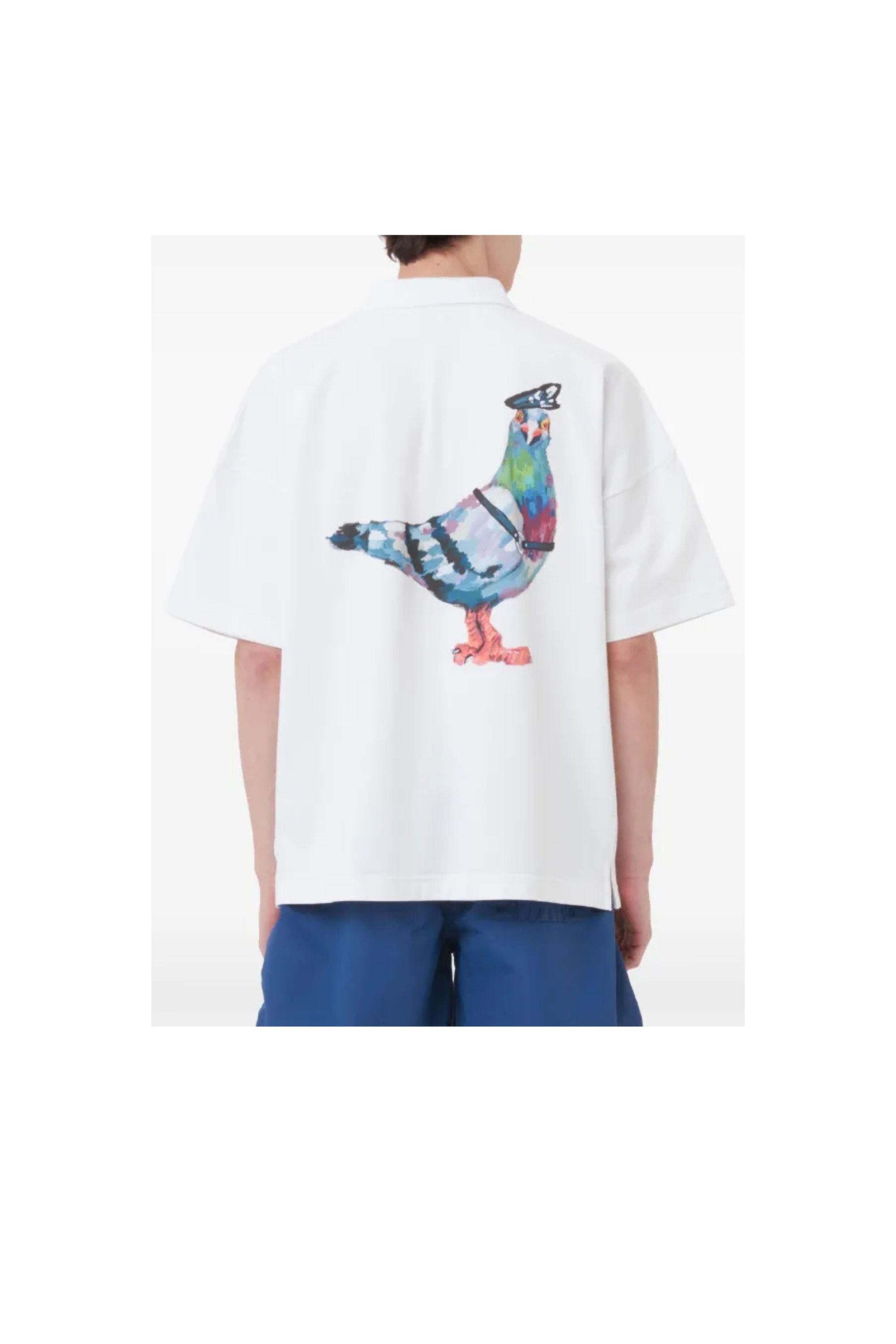 JW Anderson Polo con Stampa Logo vista retro
