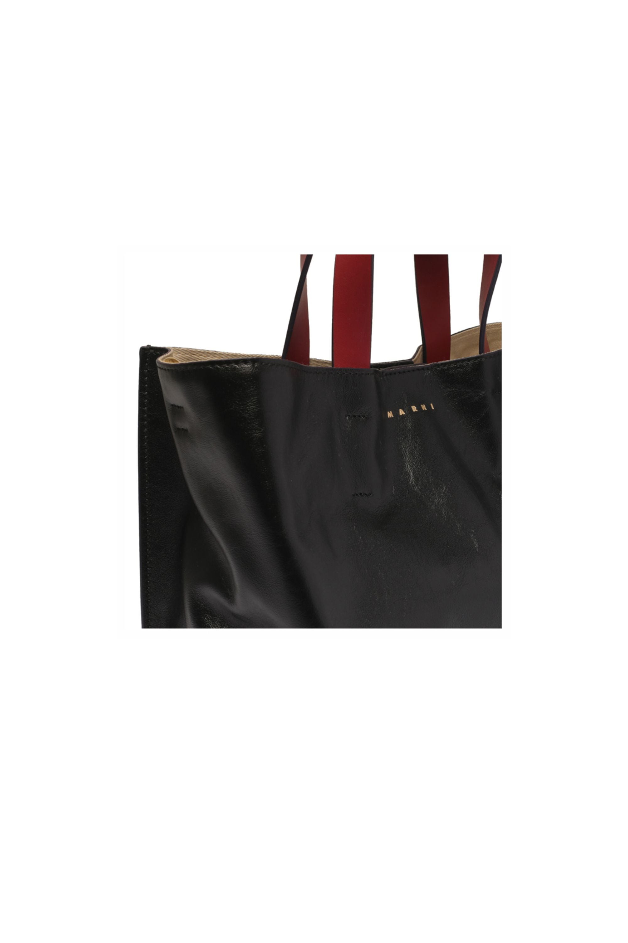 Marni Borsa Museo Soft con Logo nera zoom