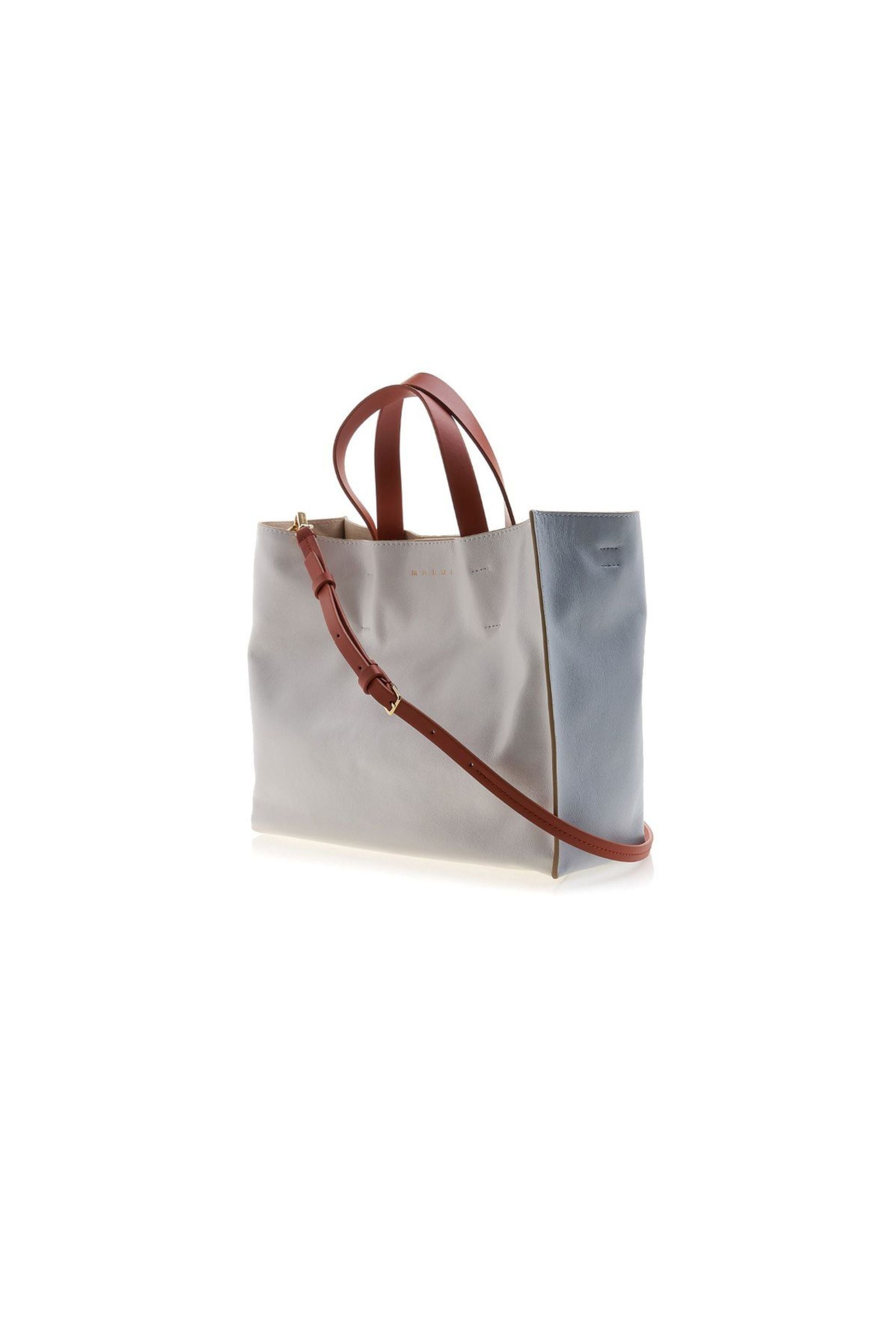 Marni Borsa Museo Soft con Logo vista laterale