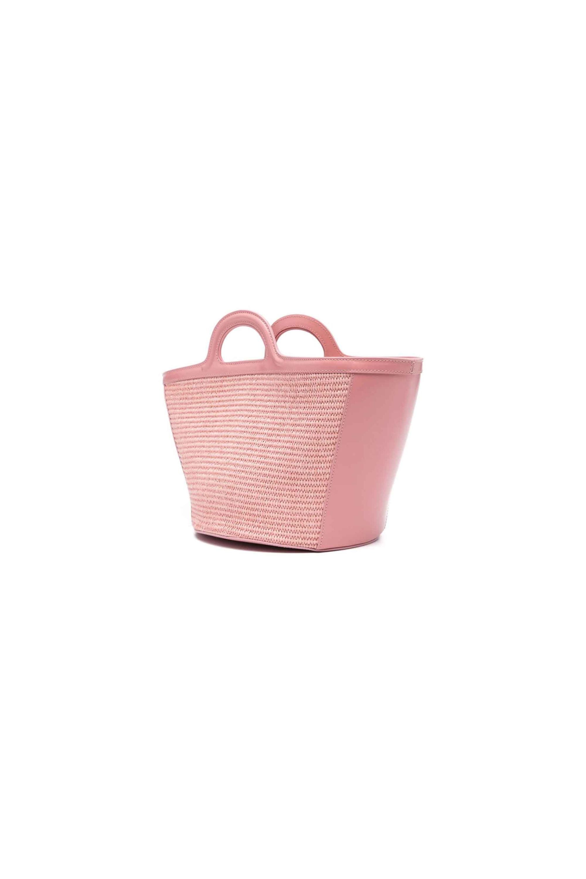 Marni Borsa Piccola Intrecciata Tropicalia rosa vista retro