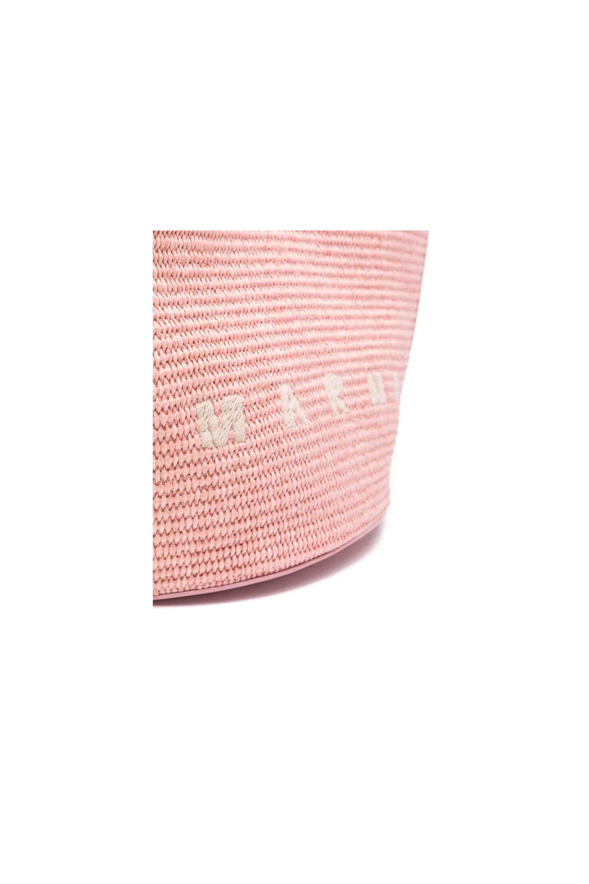 Marni Borsa Piccola Intrecciata Tropicalia rosa zoom