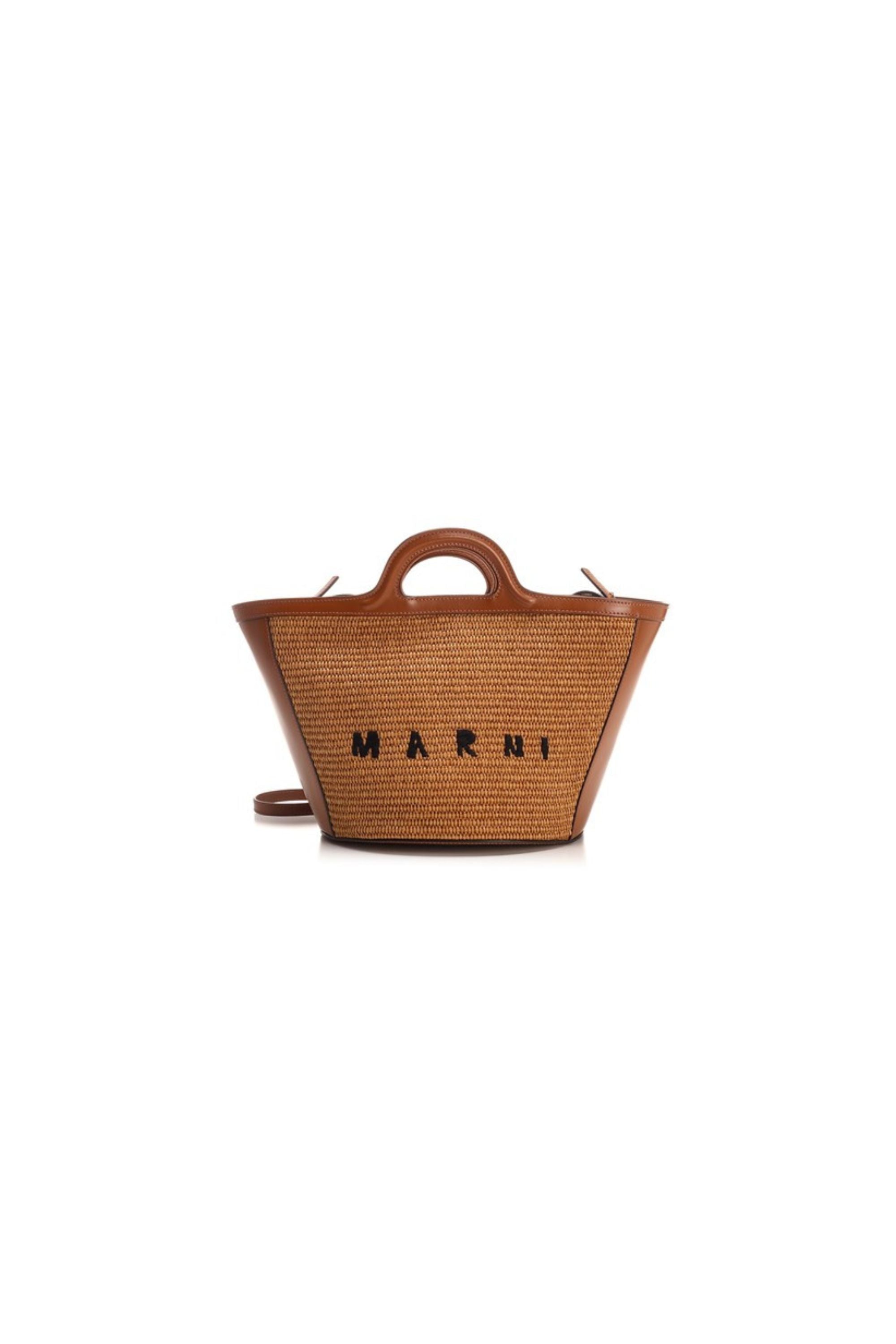 Marni Borsa Piccola Intrecciata Tropicalia vista frontale