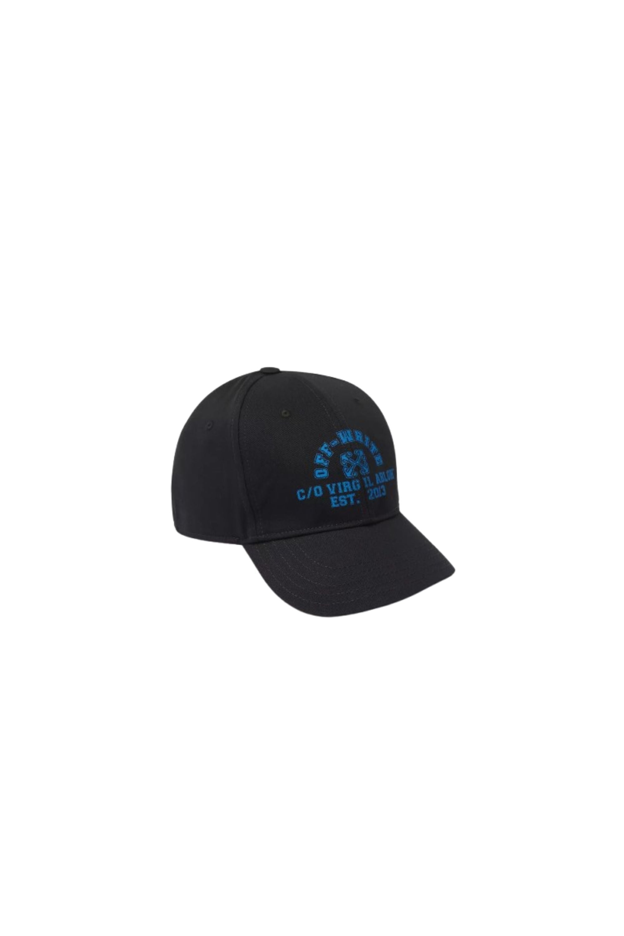 Off White Cappello Washed Est 13 con Logo vista frontale