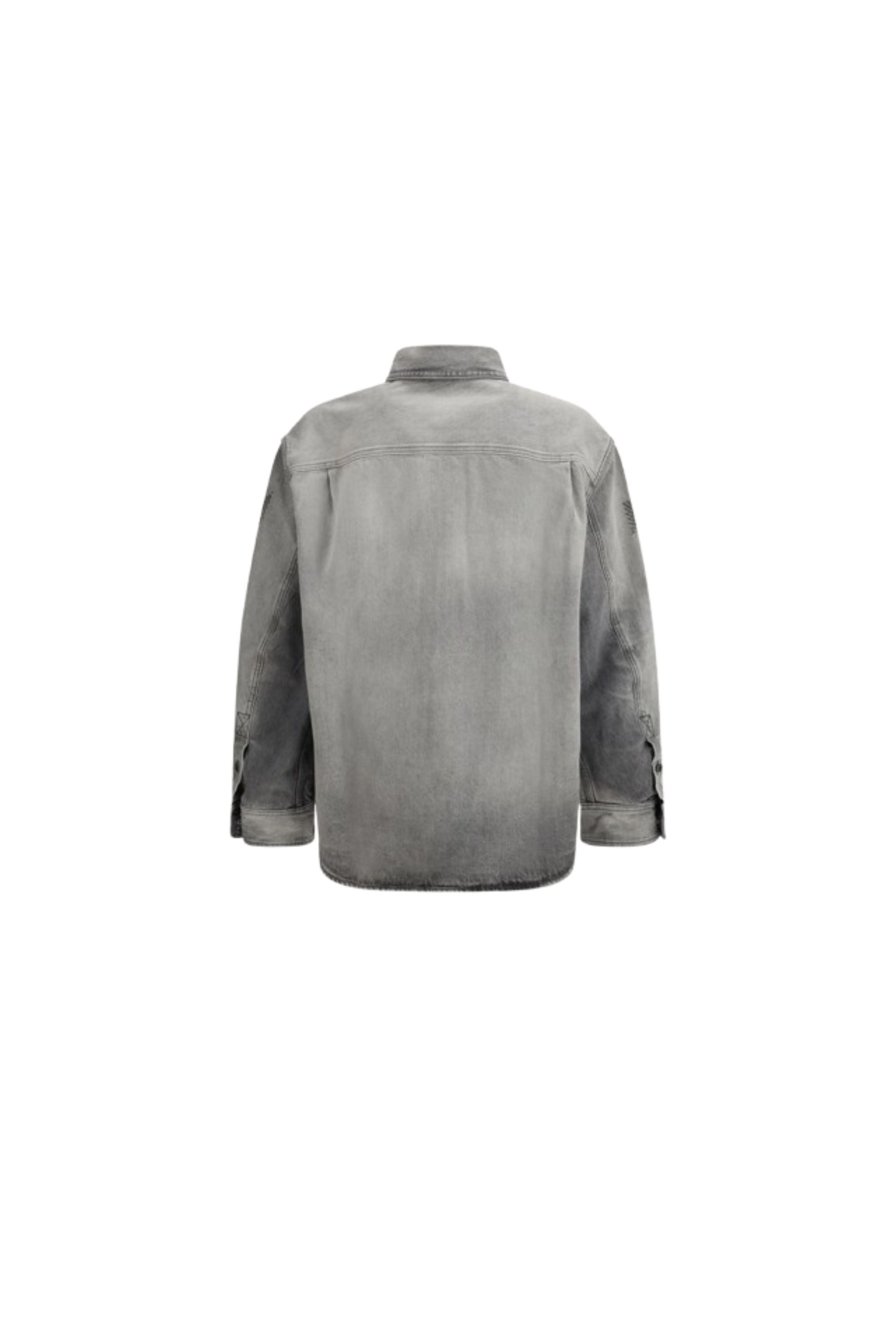 Off White Giacca-Camicia con Ricamo vista retro