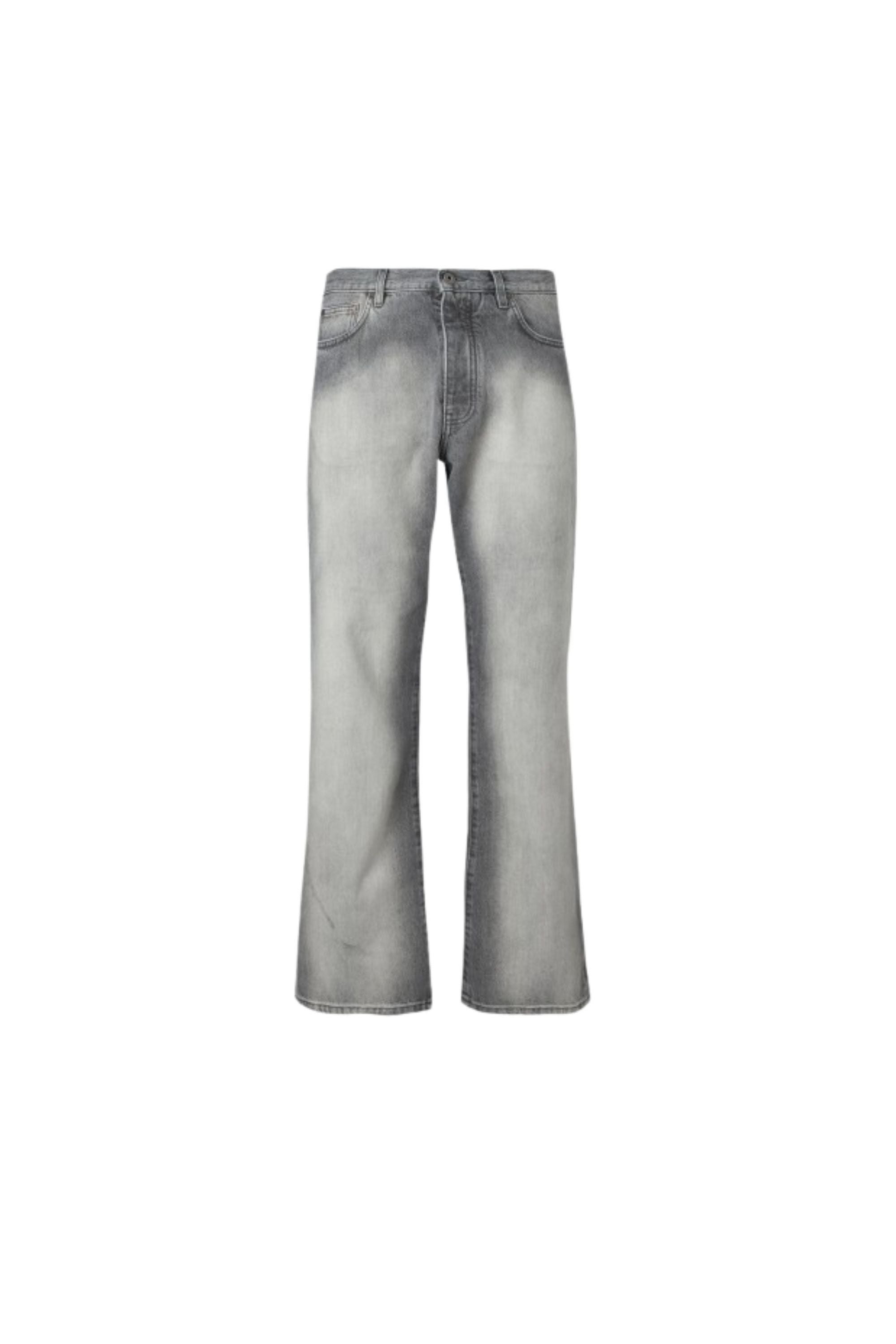 Off White Jeans a Sigaretta Faded Grey vista frontale