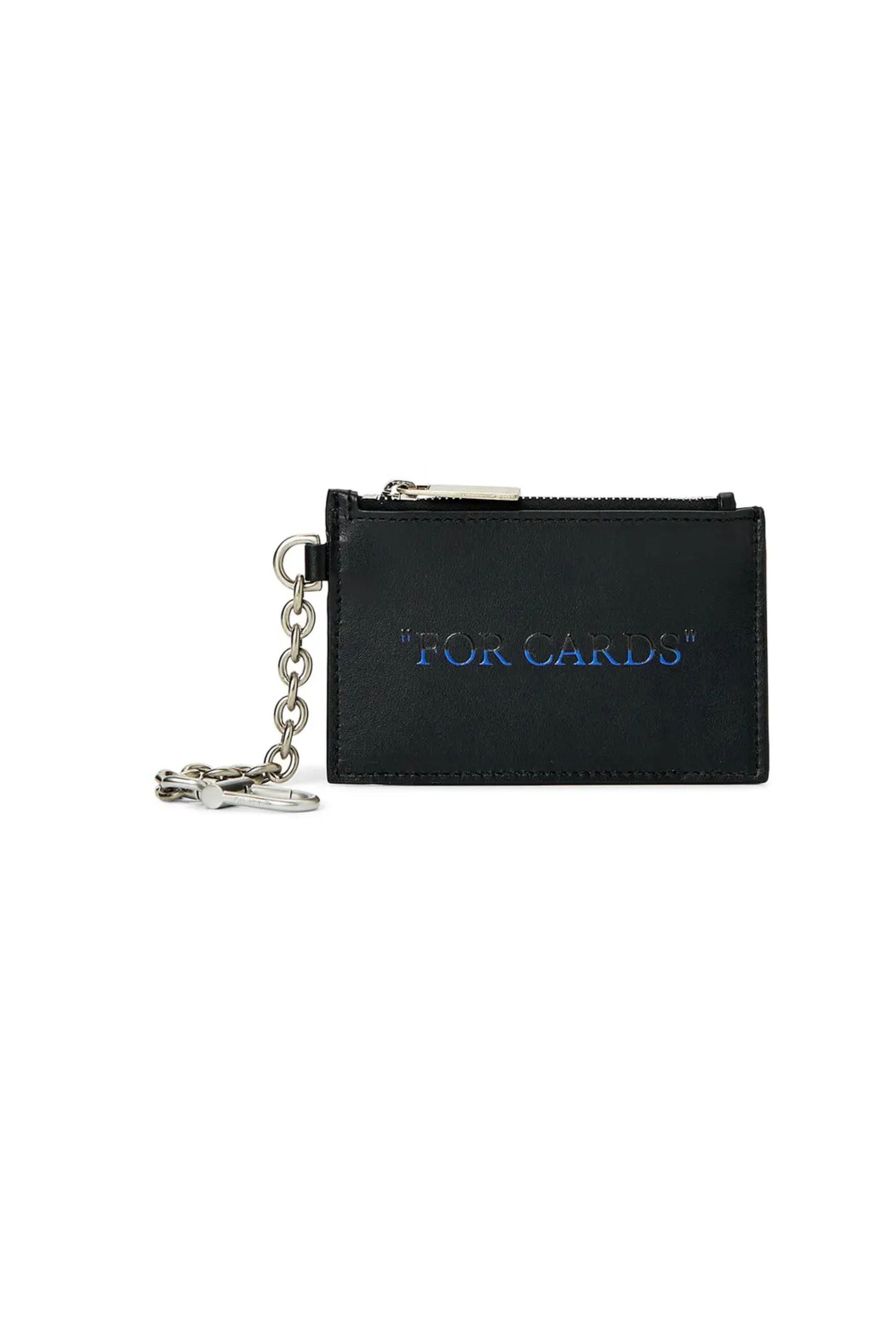 Off White Portacarte con Logo "For Cards" vista frontale
