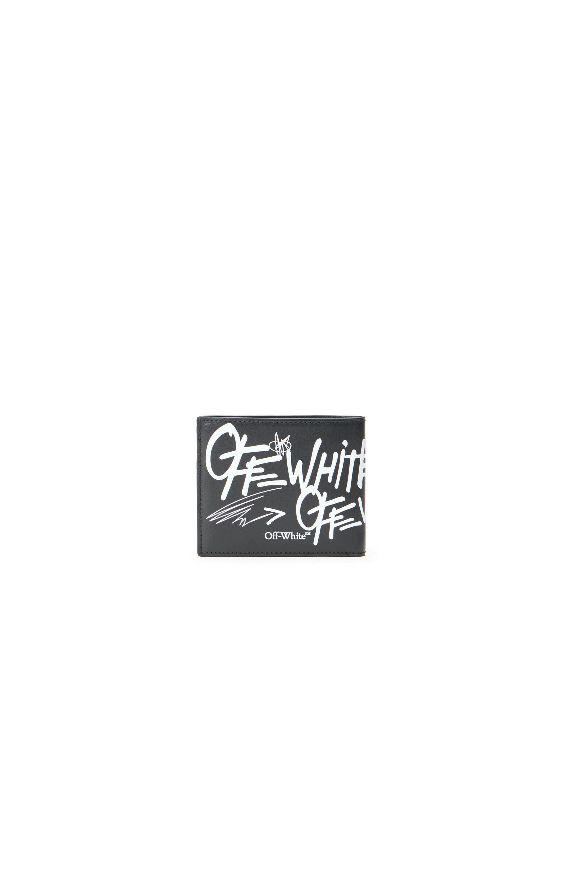 Off White Portafoglio con Logo Bifold vista retro