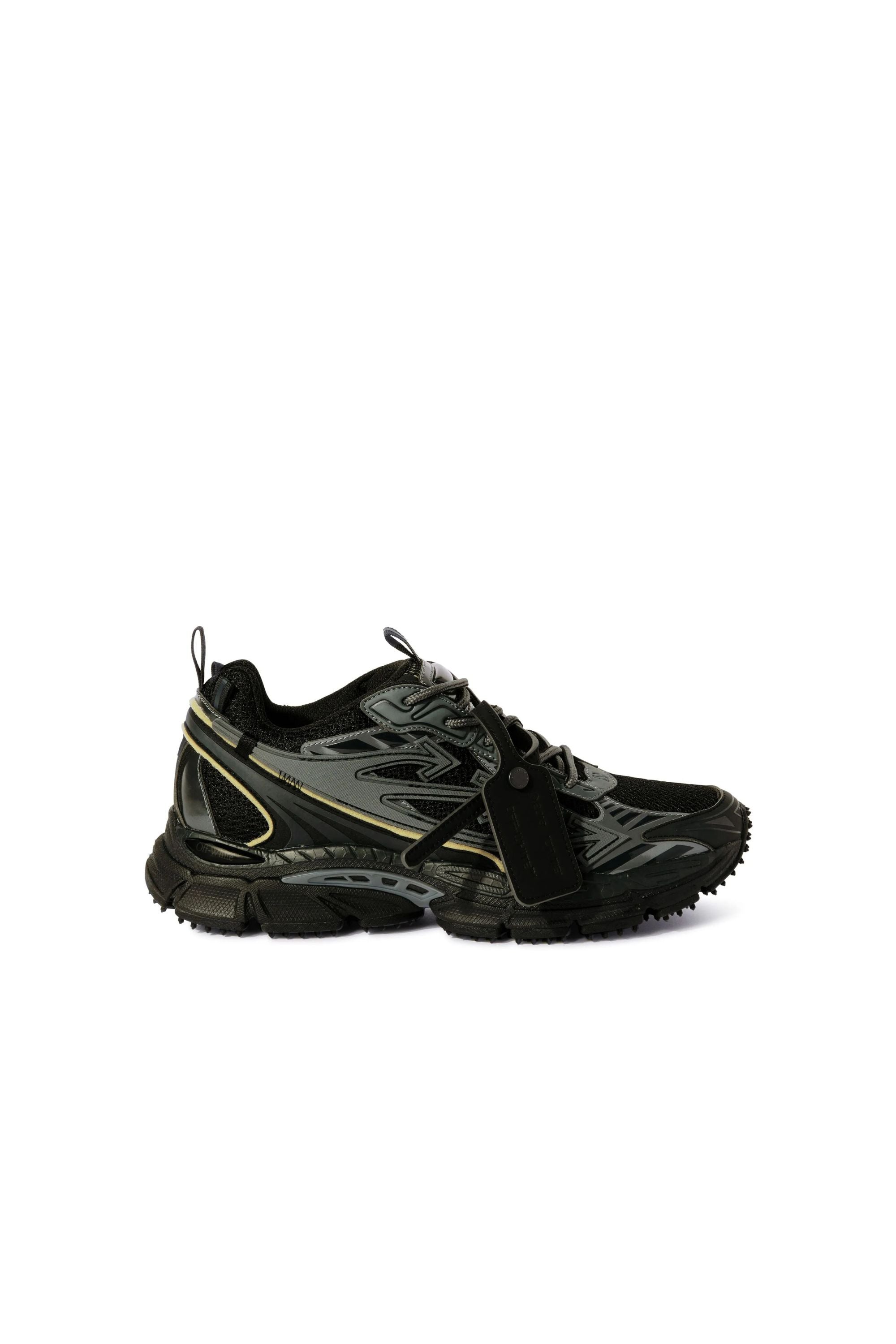 Off White Sneakers Be Right Back nere vista laterale