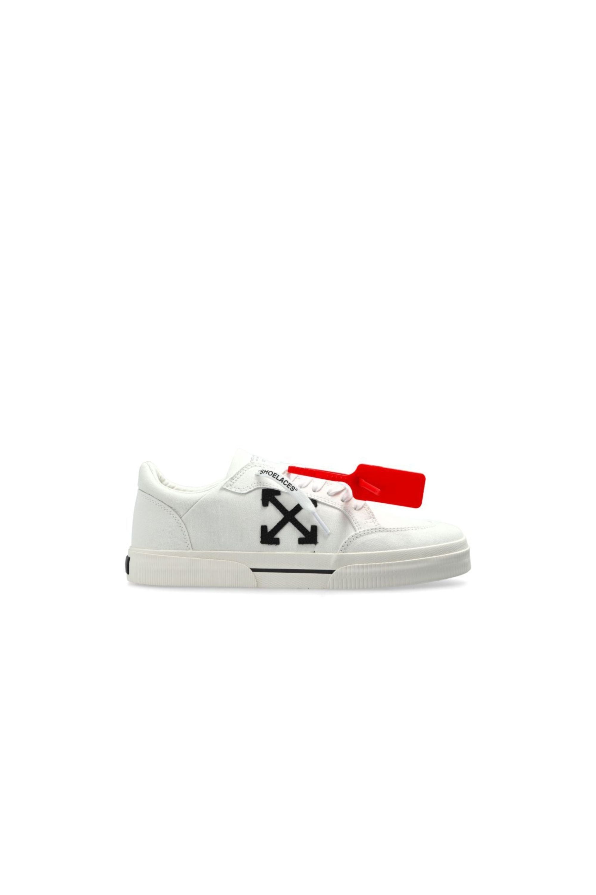 Off White Sneakers New Low Vulcanized vista laterale