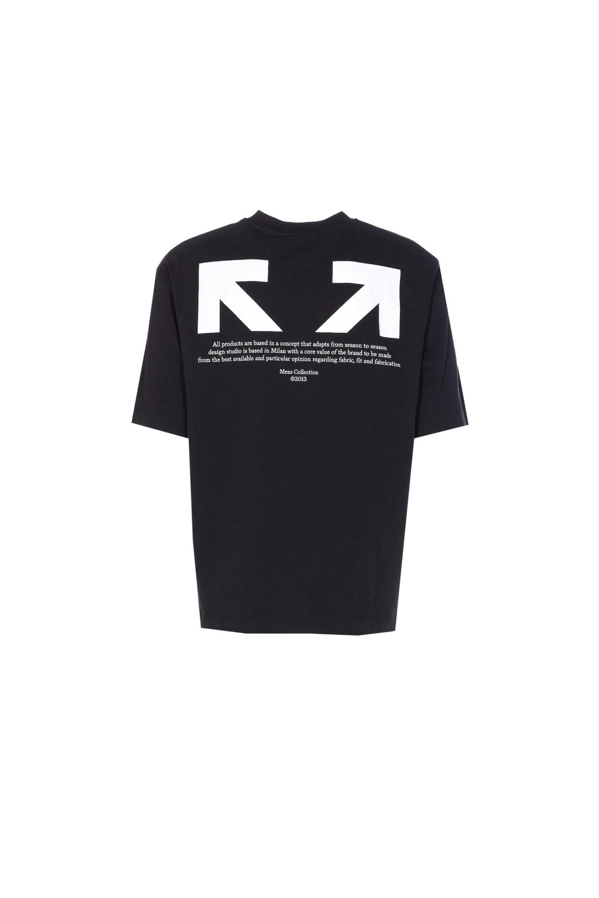 Off White T shirt Half Arrow vista retro