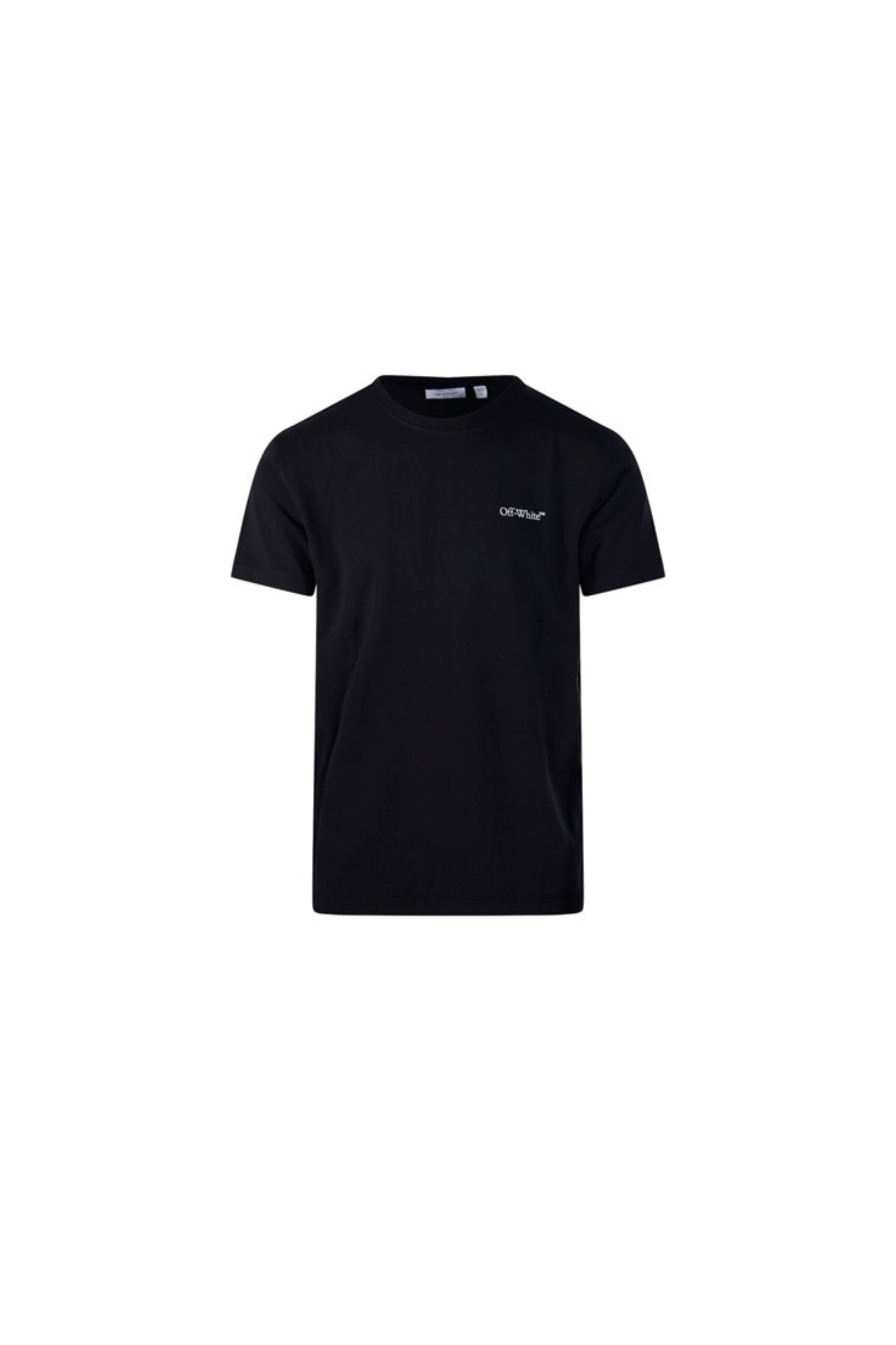 Off White T shirt Metal Arrow nera vista frontale