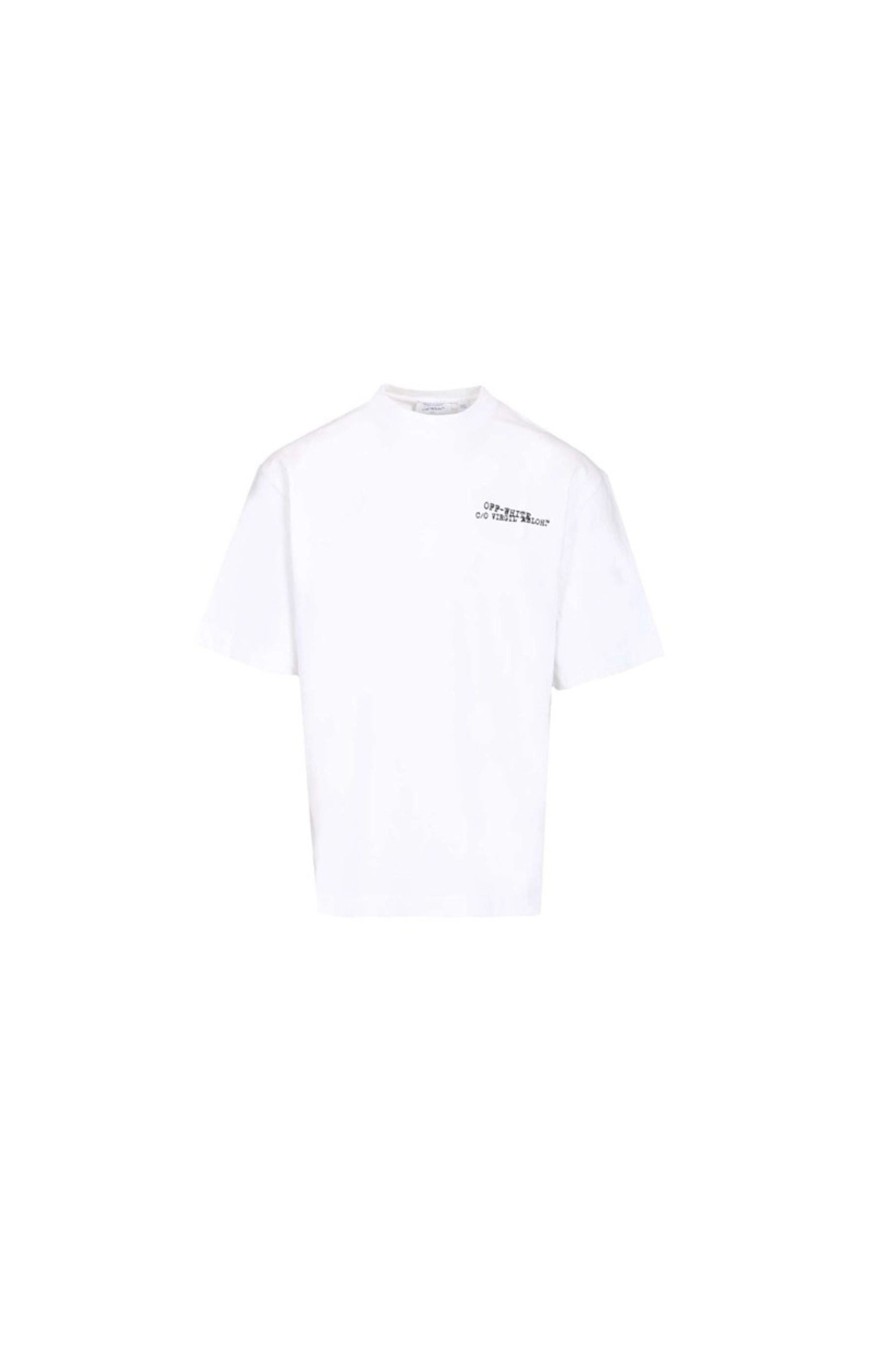 Off White T shirt Skate Arrow bianca vista frontale