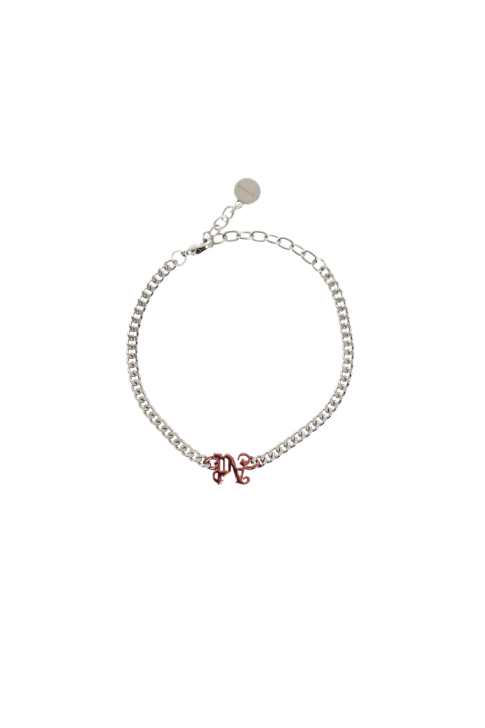 Palm Angels Bracciale con Logo PA vista frontale