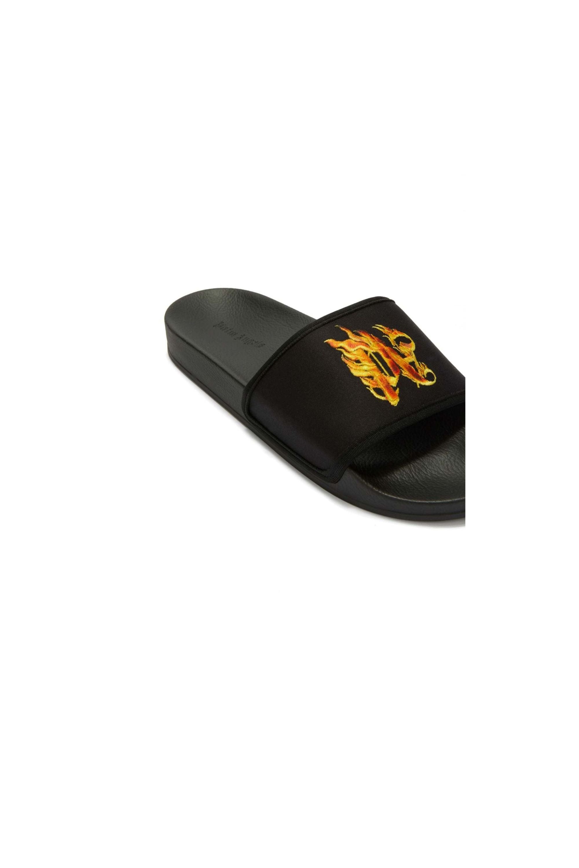 Palm Angels Ciabatte con Logo PA Flame vista zoom