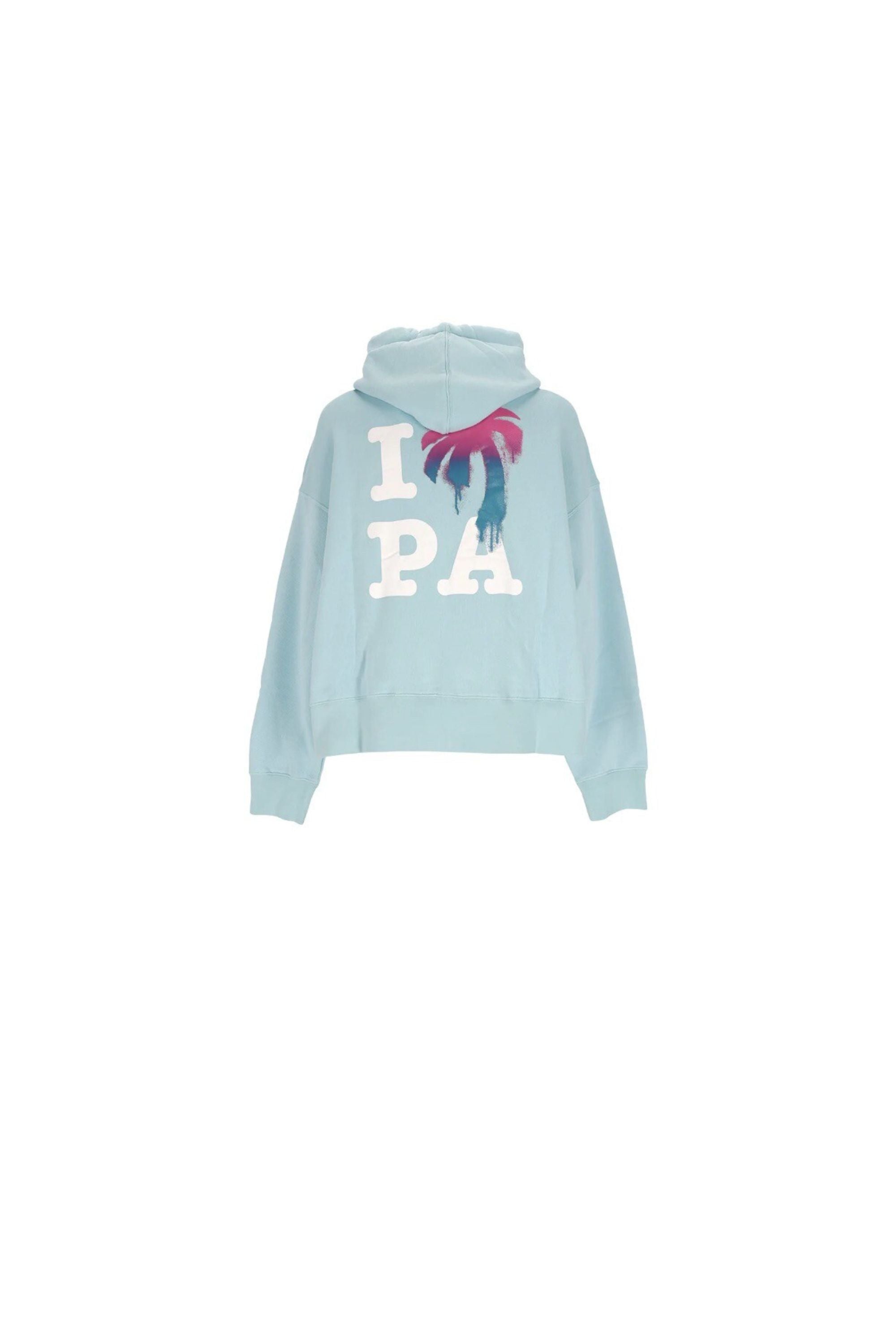 Palm Angels Felpa "I Love PA" vista retro
