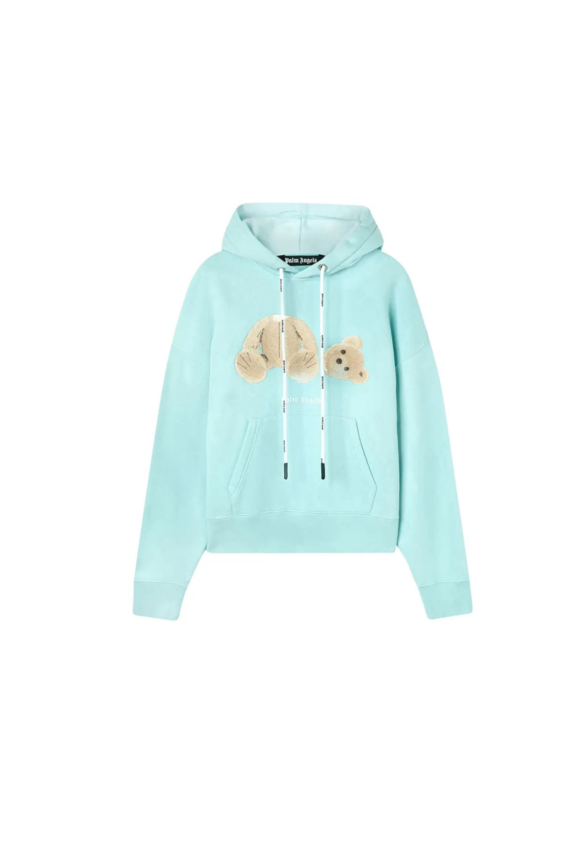Palm Angels Felpa con Stampa orso vista frontale