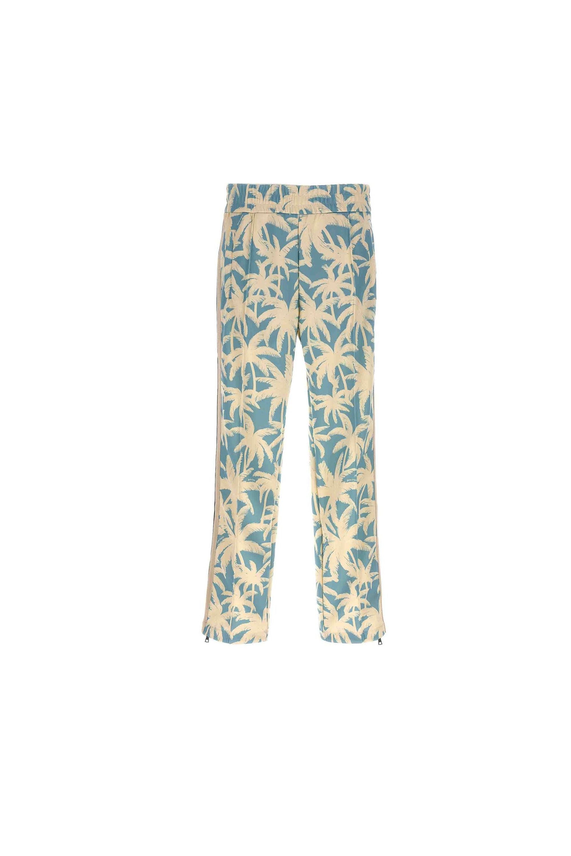 Palm Angels Pantaloni Jogger con Stampa All-Over vista frontale