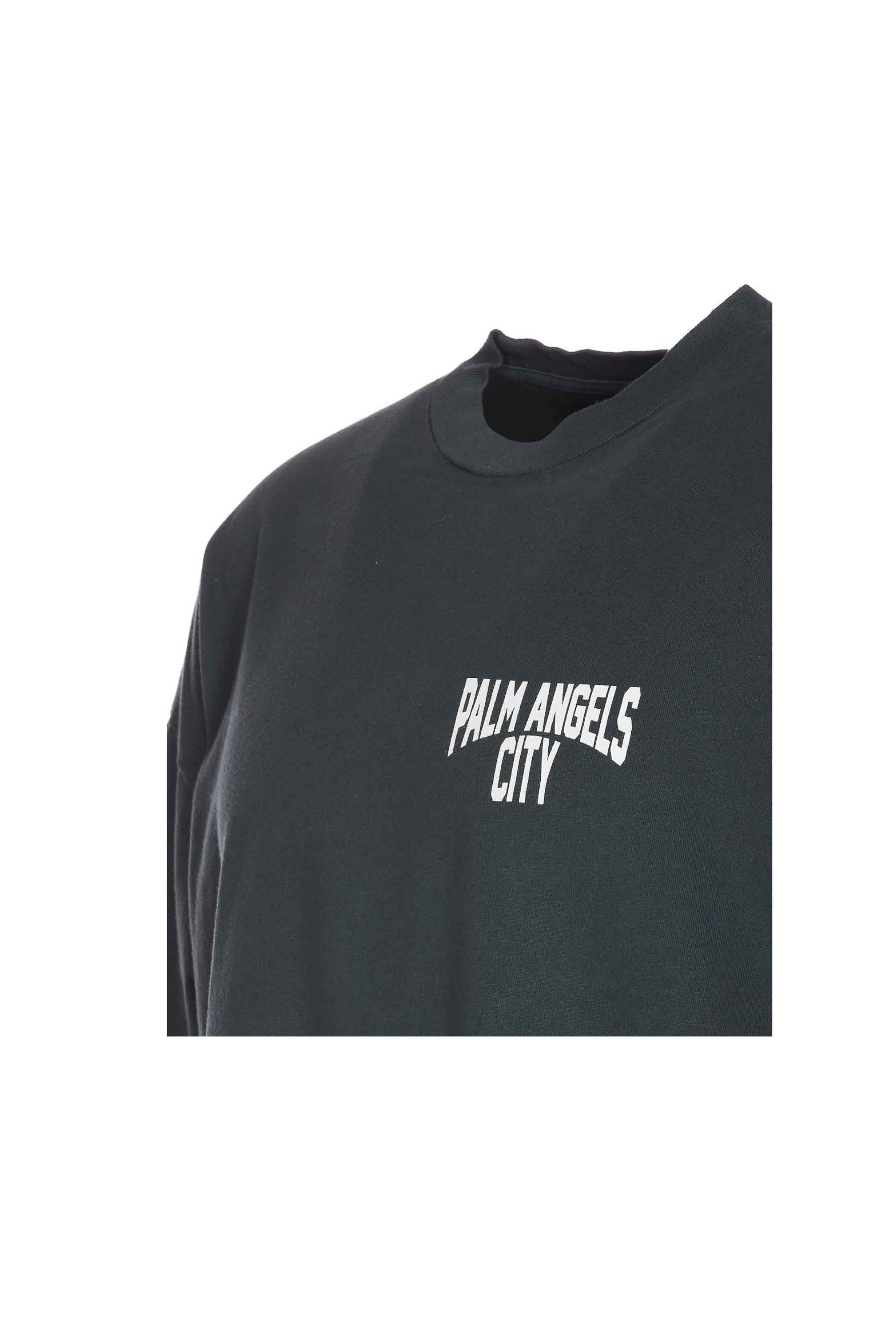 Palm Angels T shirt Slavata con Logo zoom